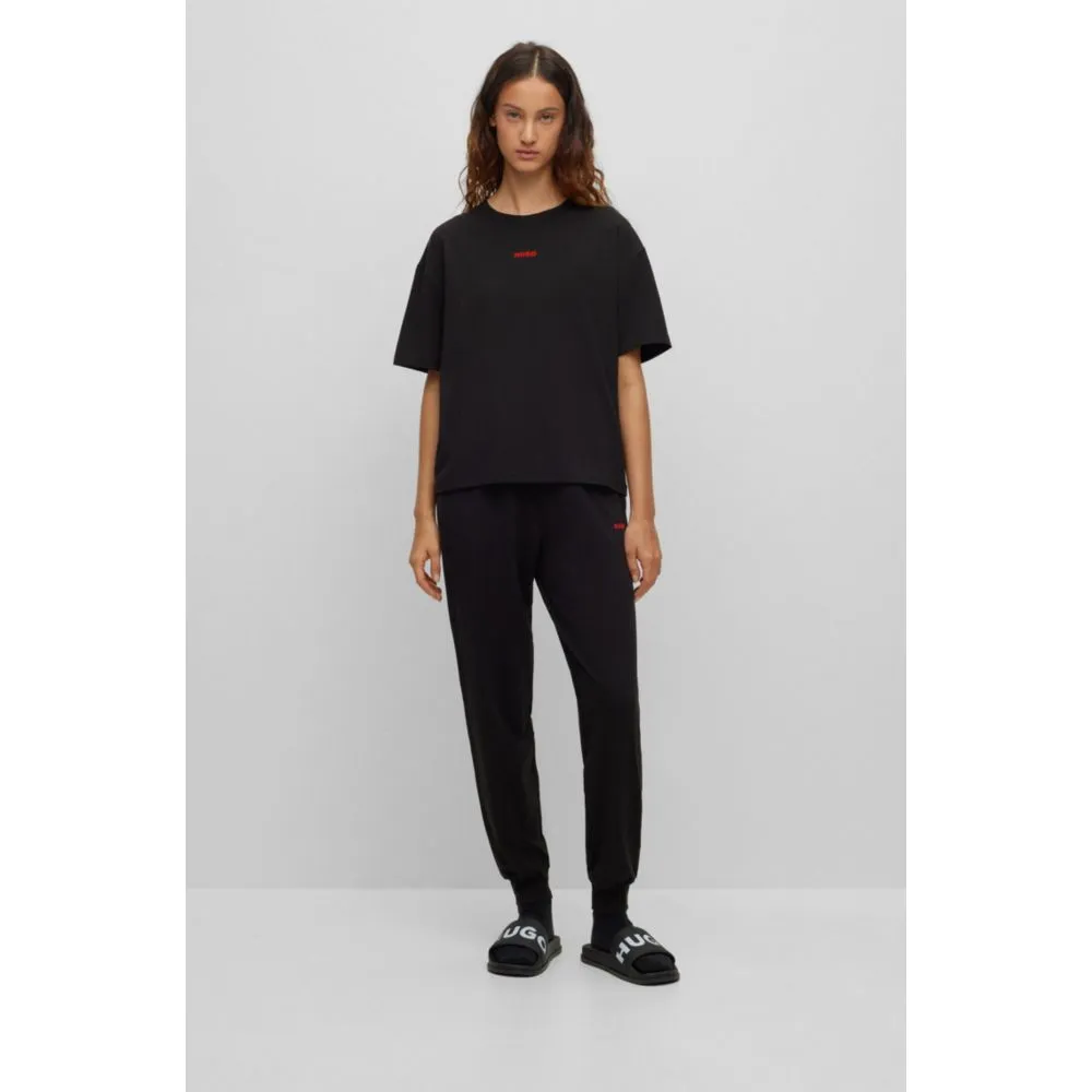 Relaxed-fit tracksuit bottoms with printed logo