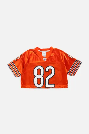 Rework Chicago Bears Crop NFL Jersey - XS