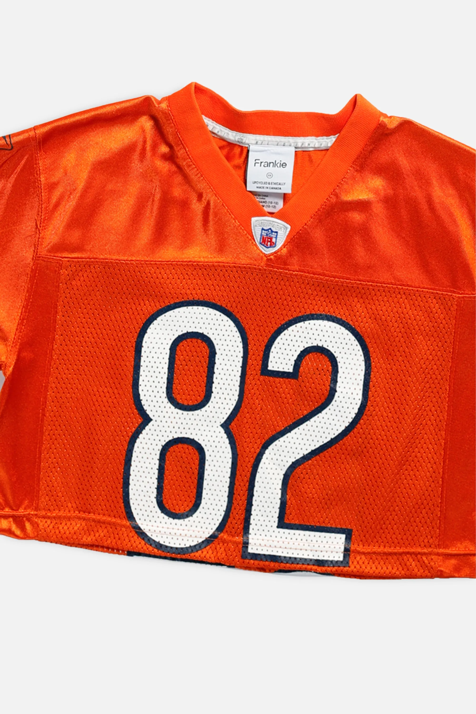 Rework Chicago Bears Crop NFL Jersey - XS