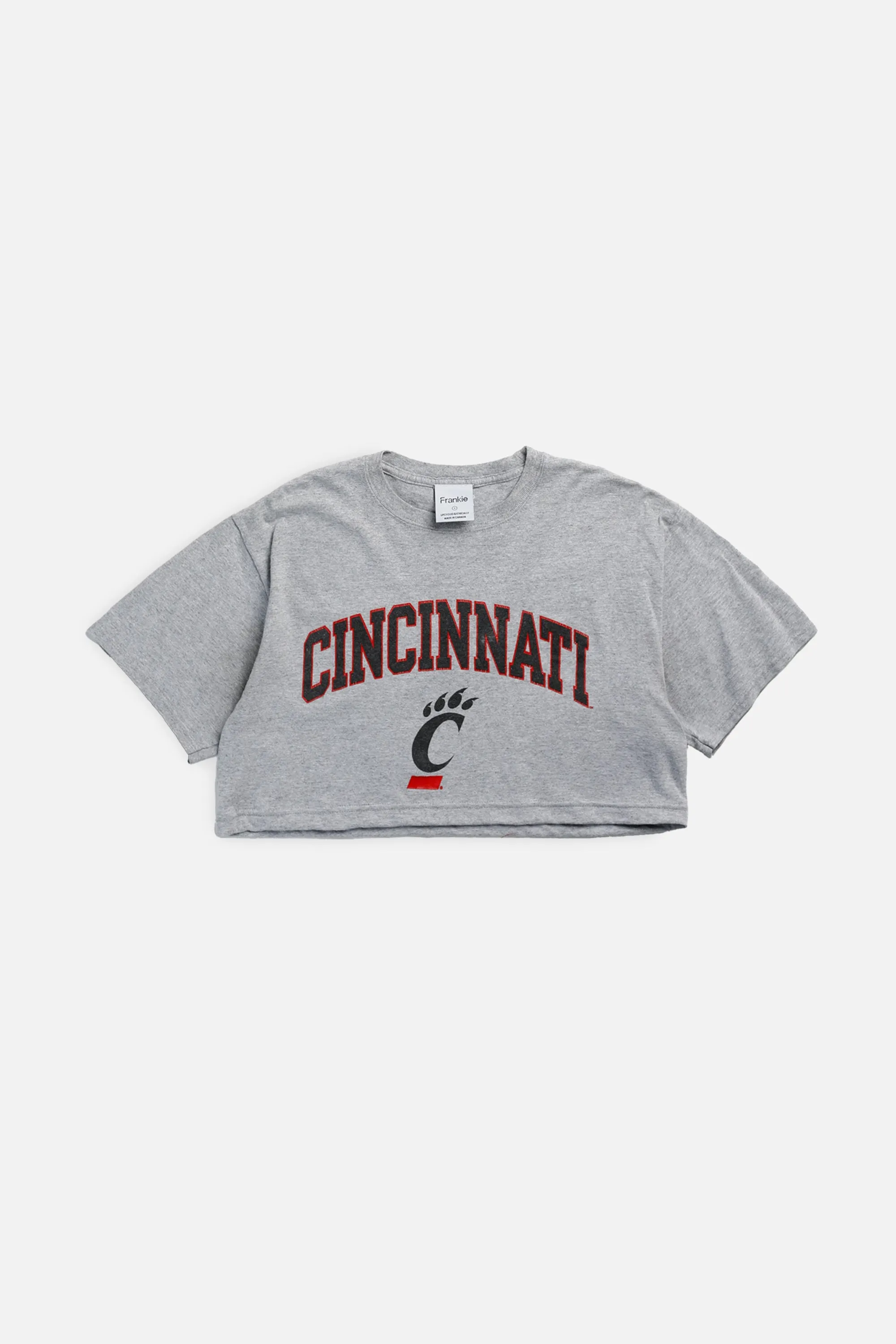 Rework Cincinnati Bearcats NCAA Crop Tee - S