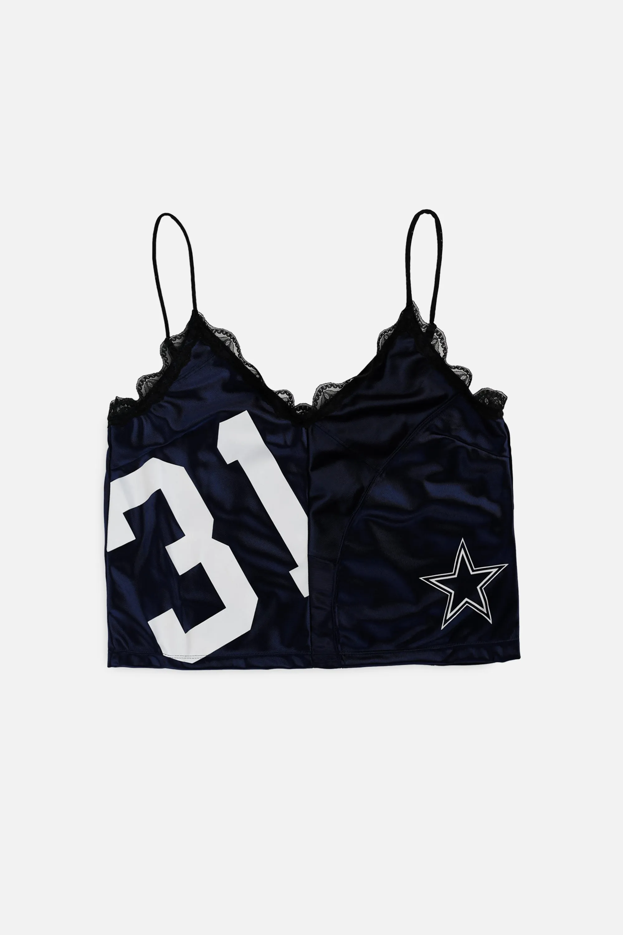 Rework Dallas Cowboys Lace Tank - L