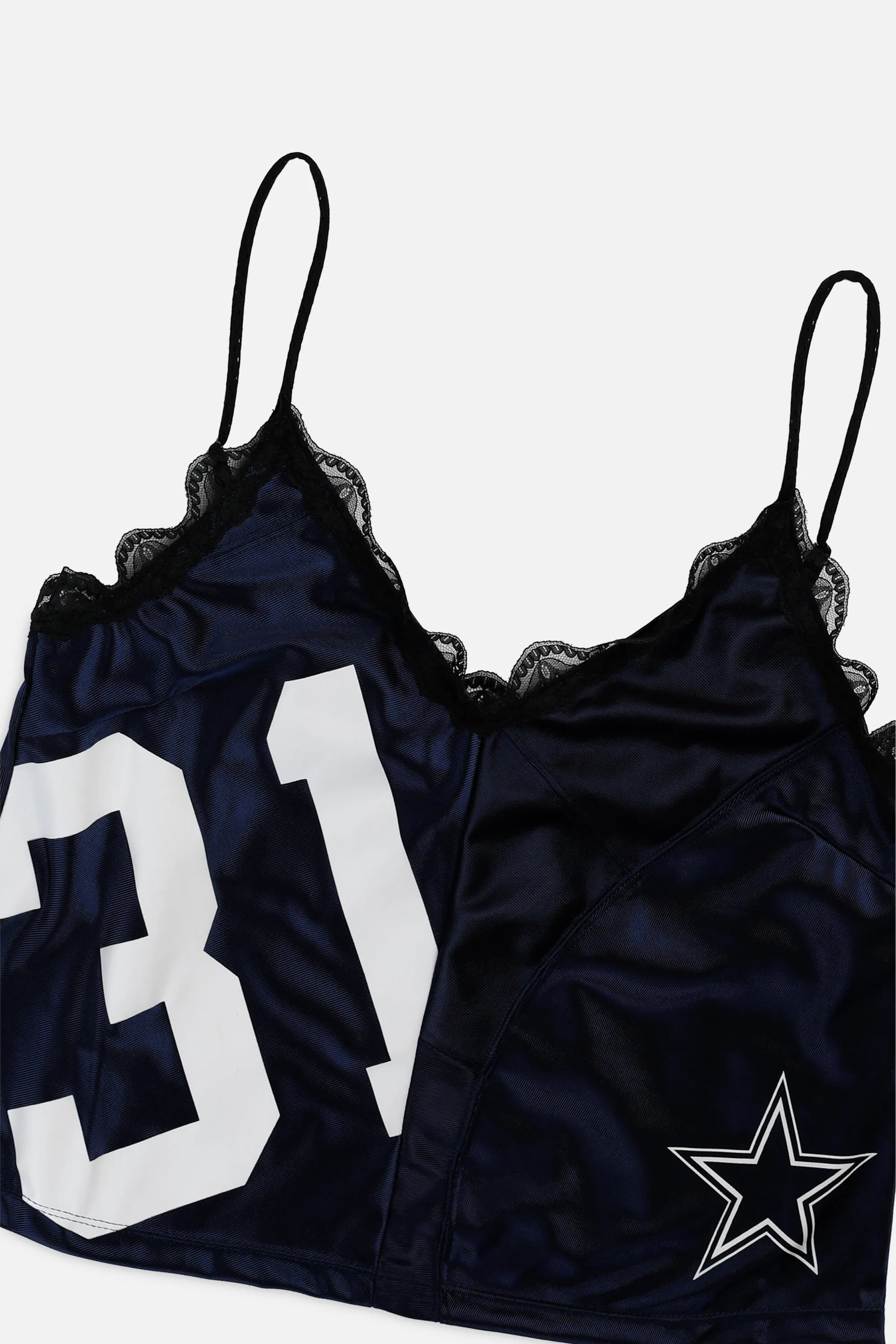 Rework Dallas Cowboys Lace Tank - L