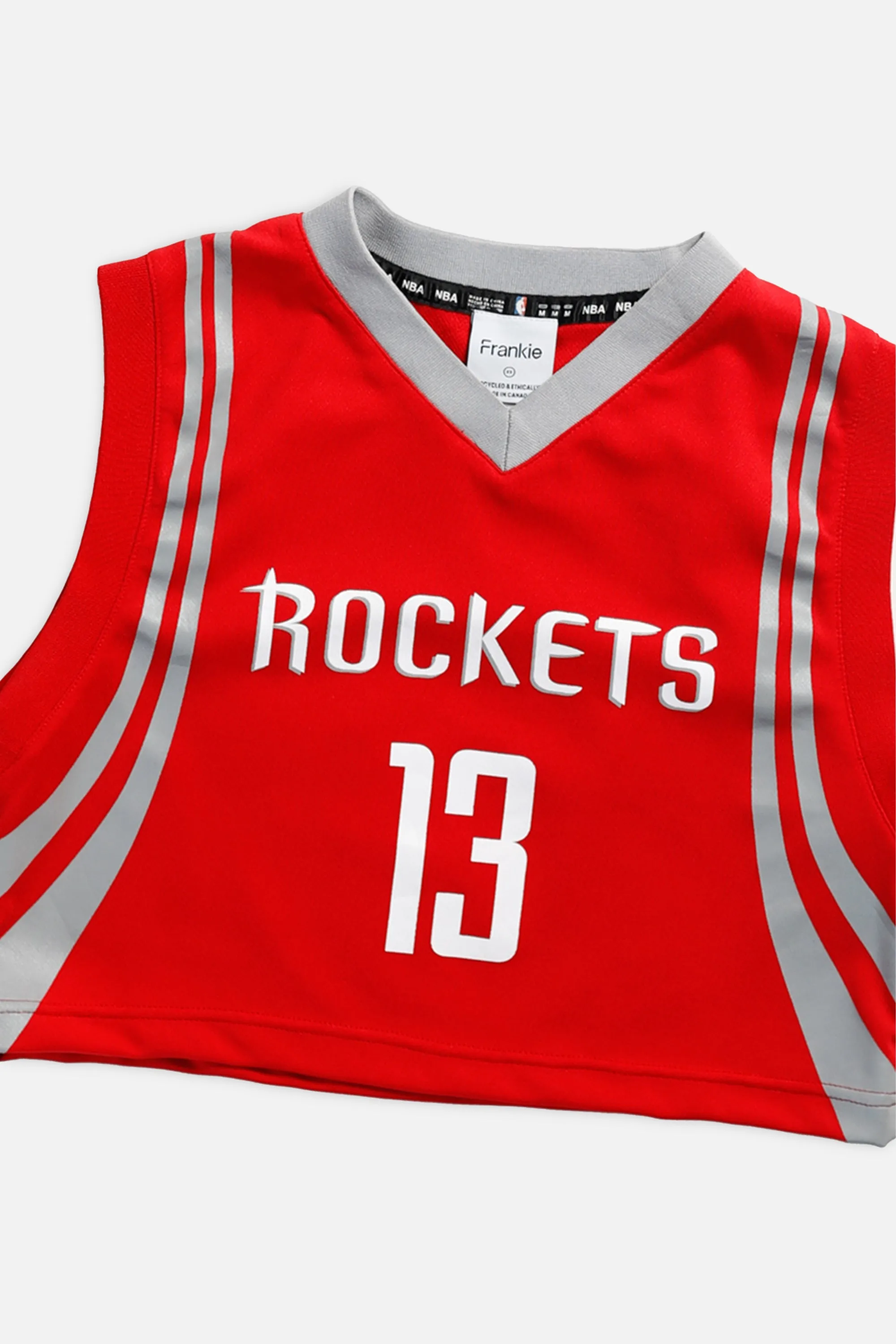 Rework Houston Rockets NBA Crop Jersey - XS