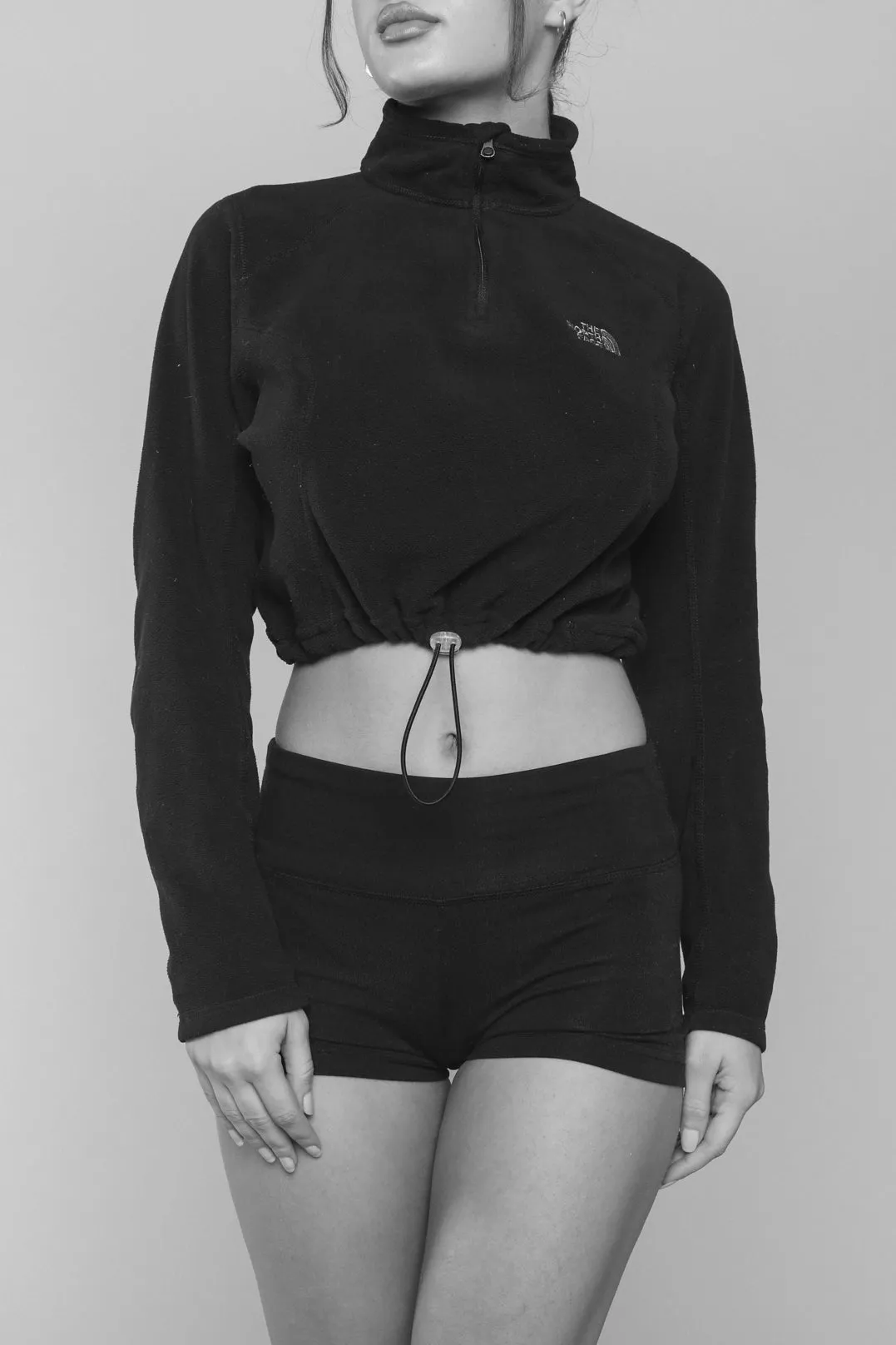 Rework North Face Crop Fleece Sweater - XL