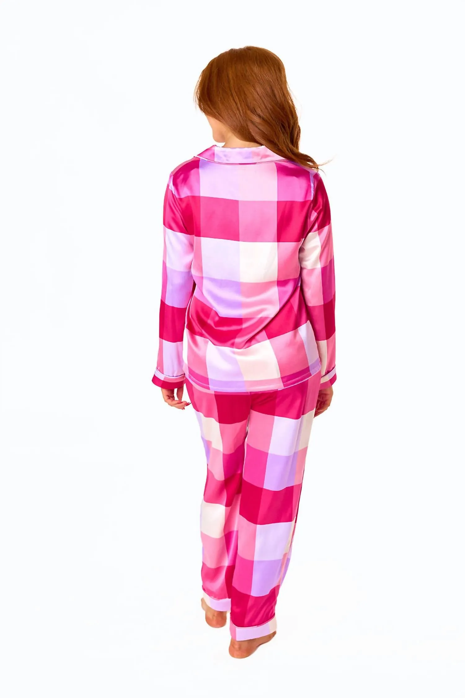 Ripley Pajama Pants In Pink Plaid
