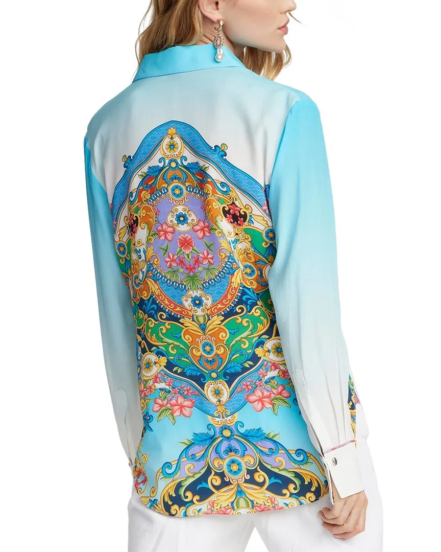Robert Graham Gabriela Silk-Blend Shirt