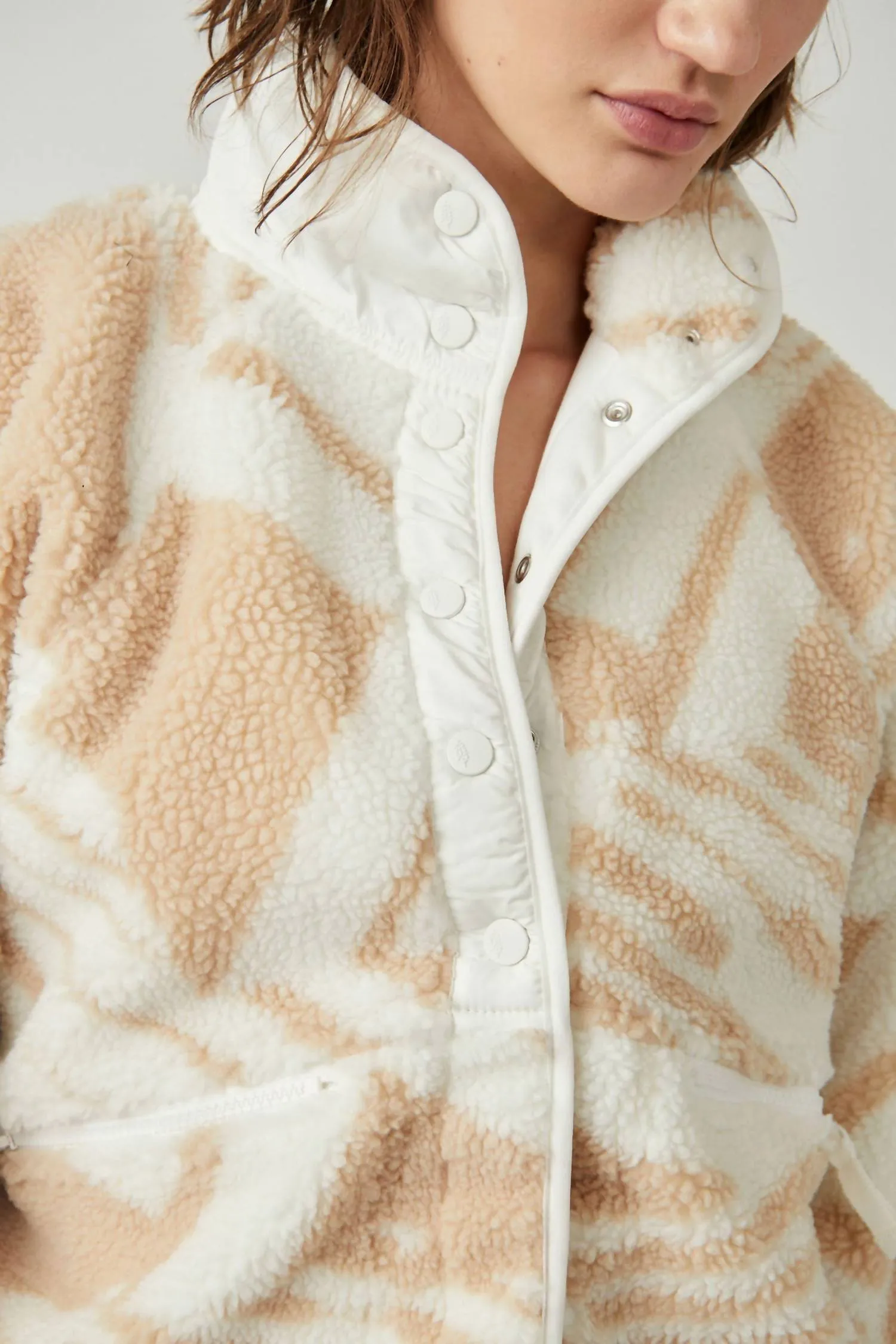 Rocky Ridge Fleece Jacket In Snow Combo