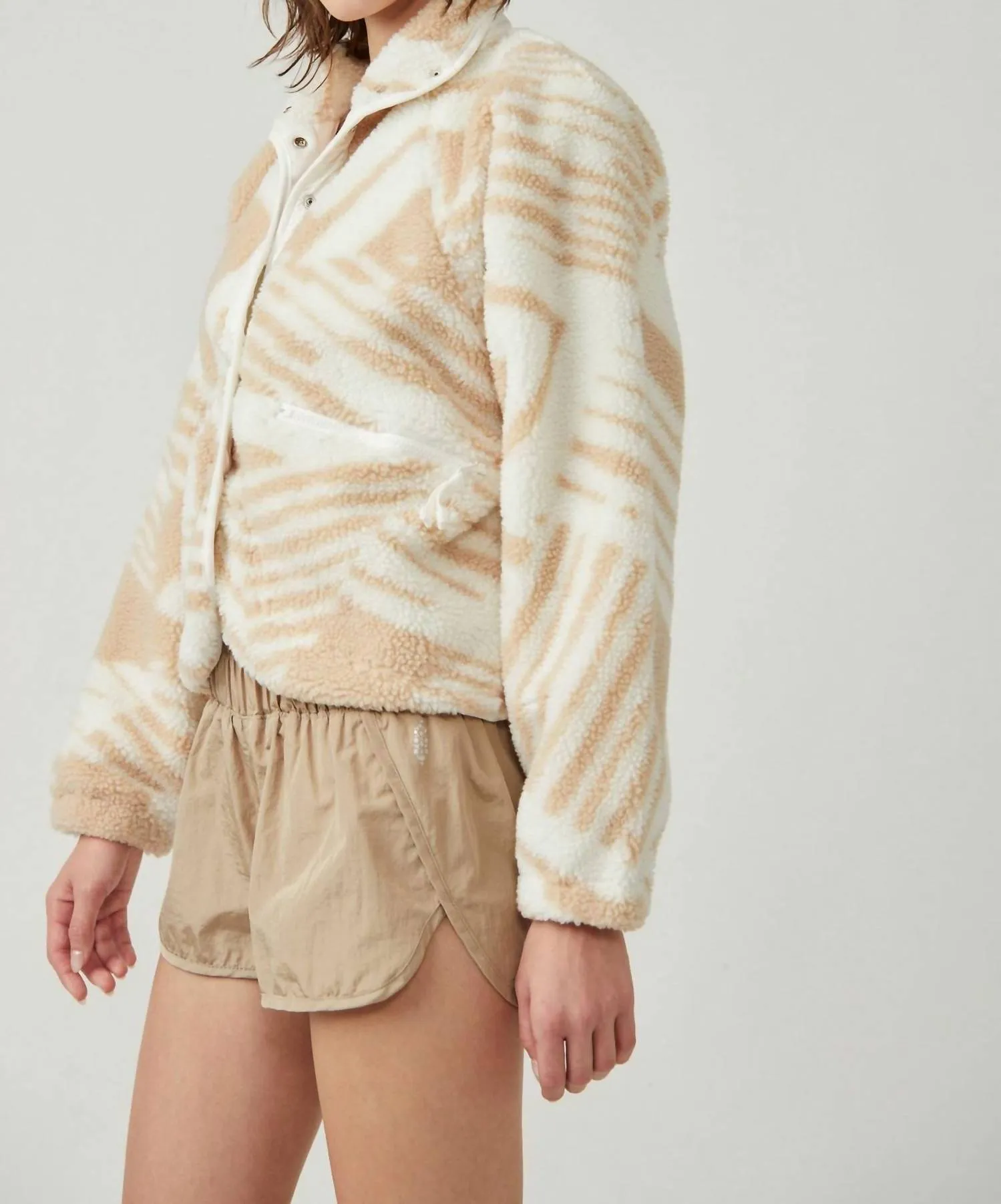 Rocky Ridge Fleece Jacket In Snow Combo