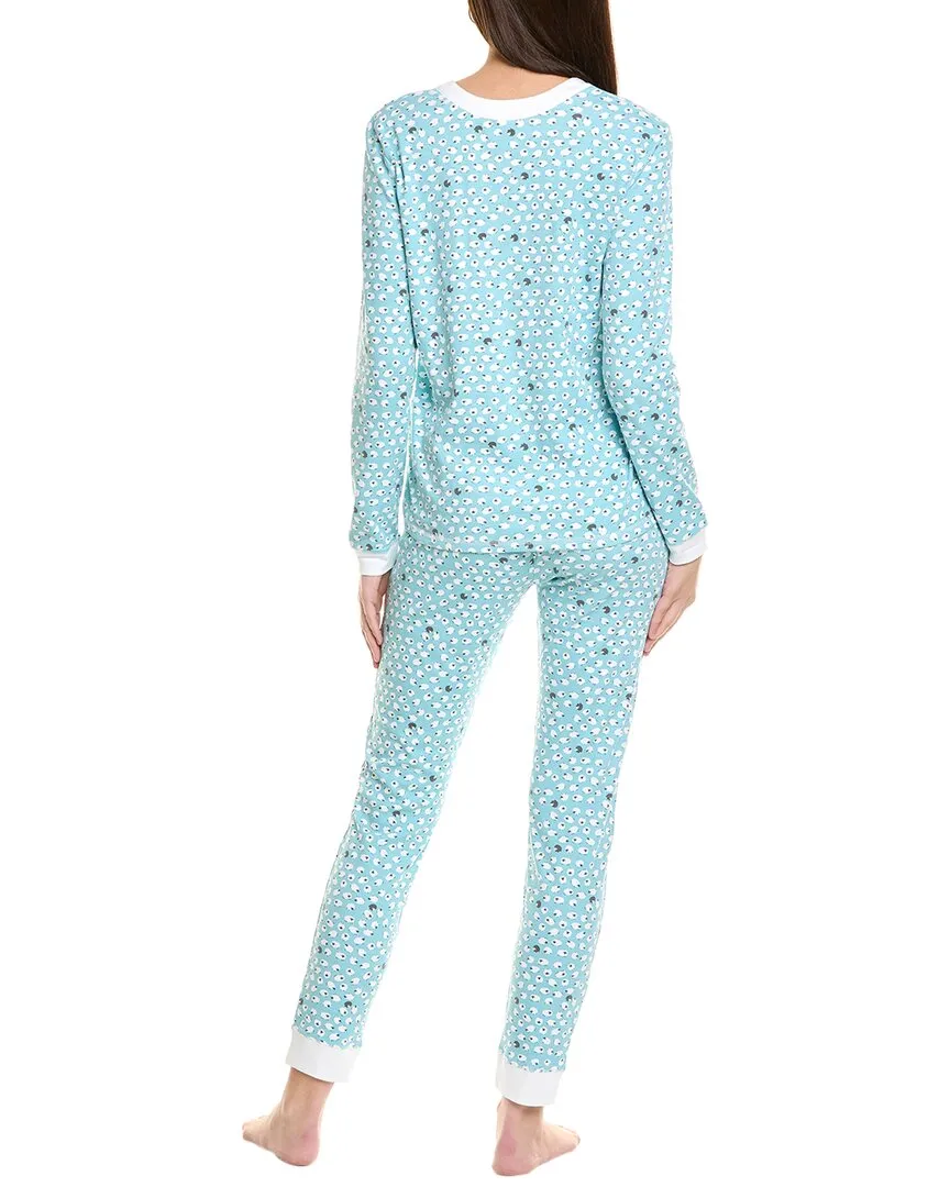 Ro's Garden 2pc Flock Pajama Set