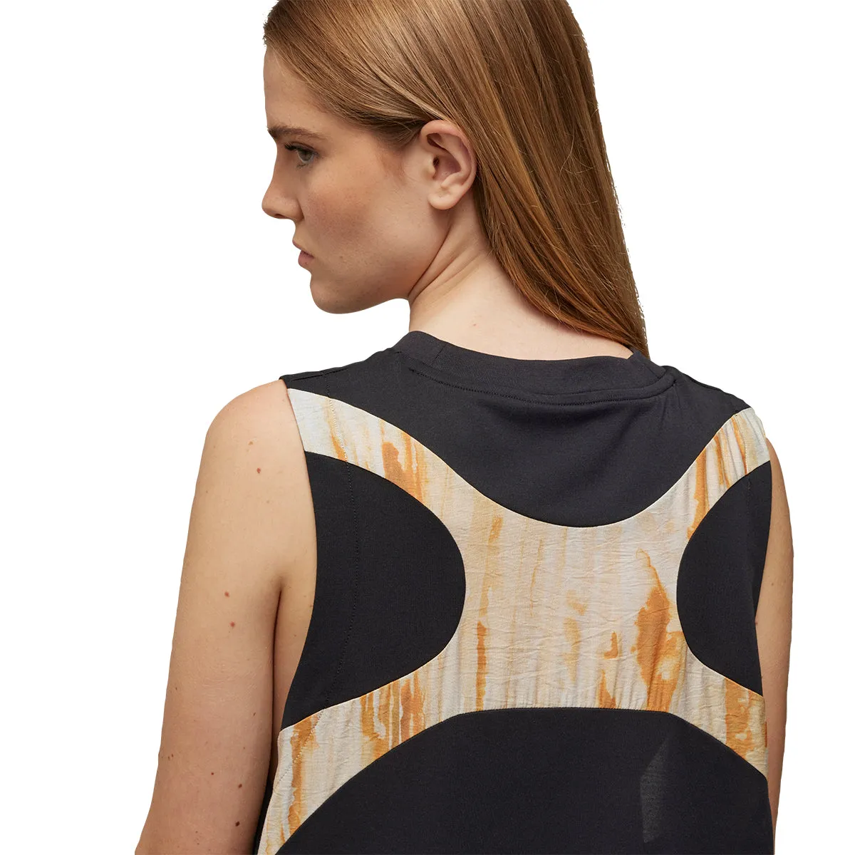 Rust Dye Tank Dress 'Black'