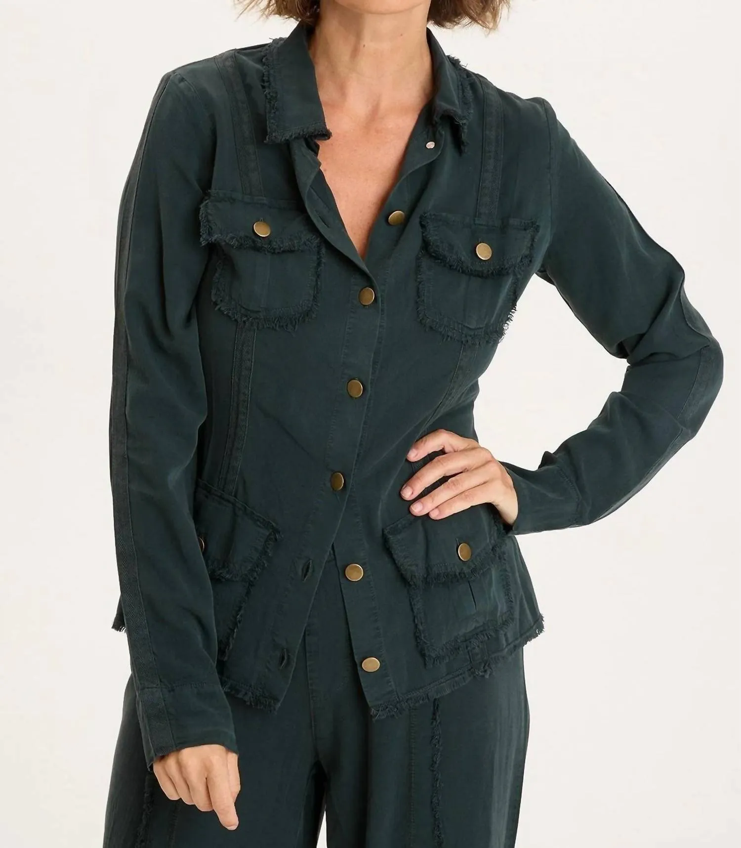 Safari Jacket In Vining Ivy
