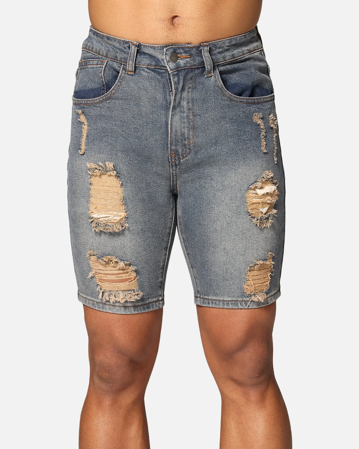 Saint Morta Dynasty Thrash V2 Denim Shorts Dirty Denim