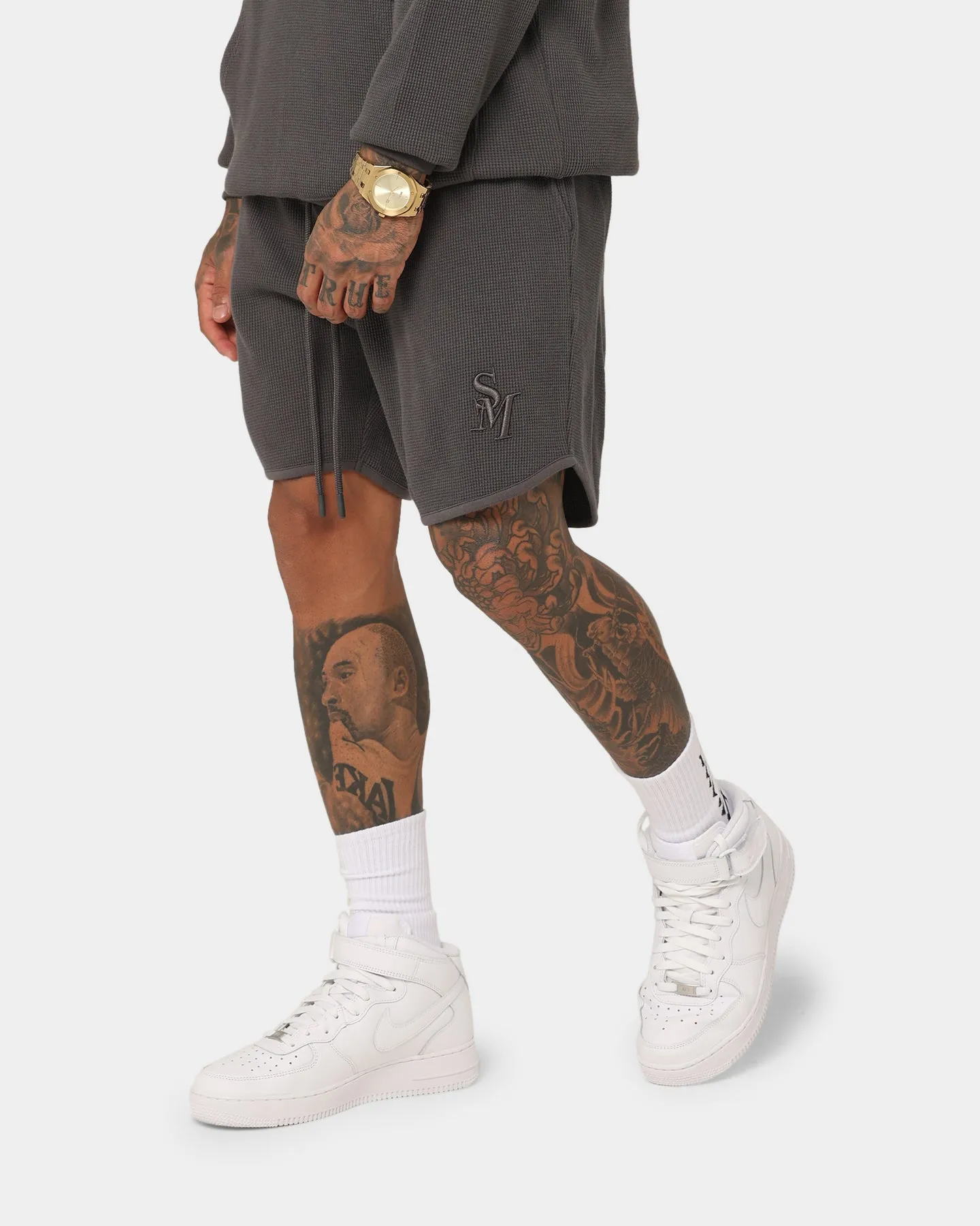 Saint Morta Waffle Shorts Slate