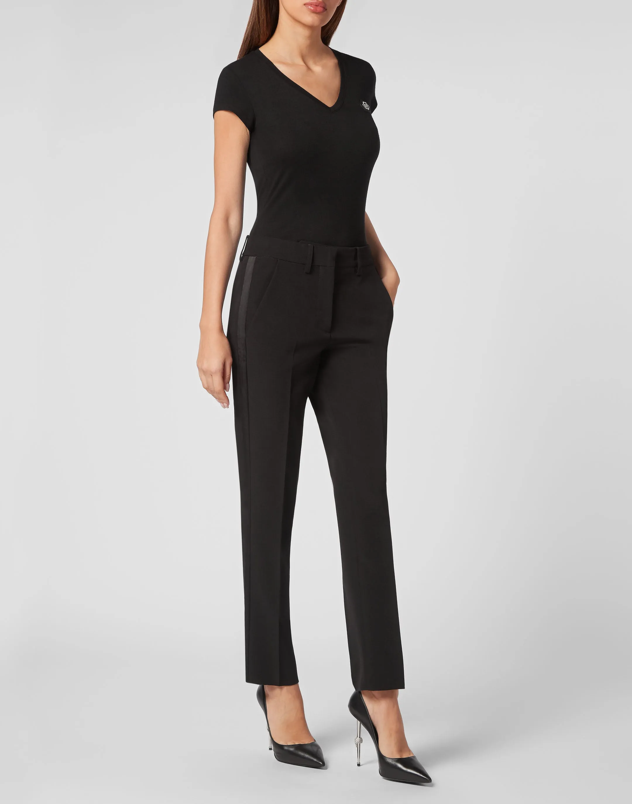 Satin Office Trousers