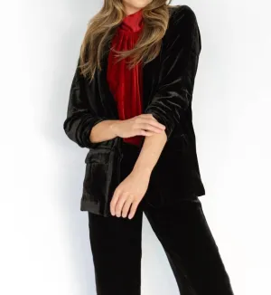 Scrunch Sleeve Jacket In Black