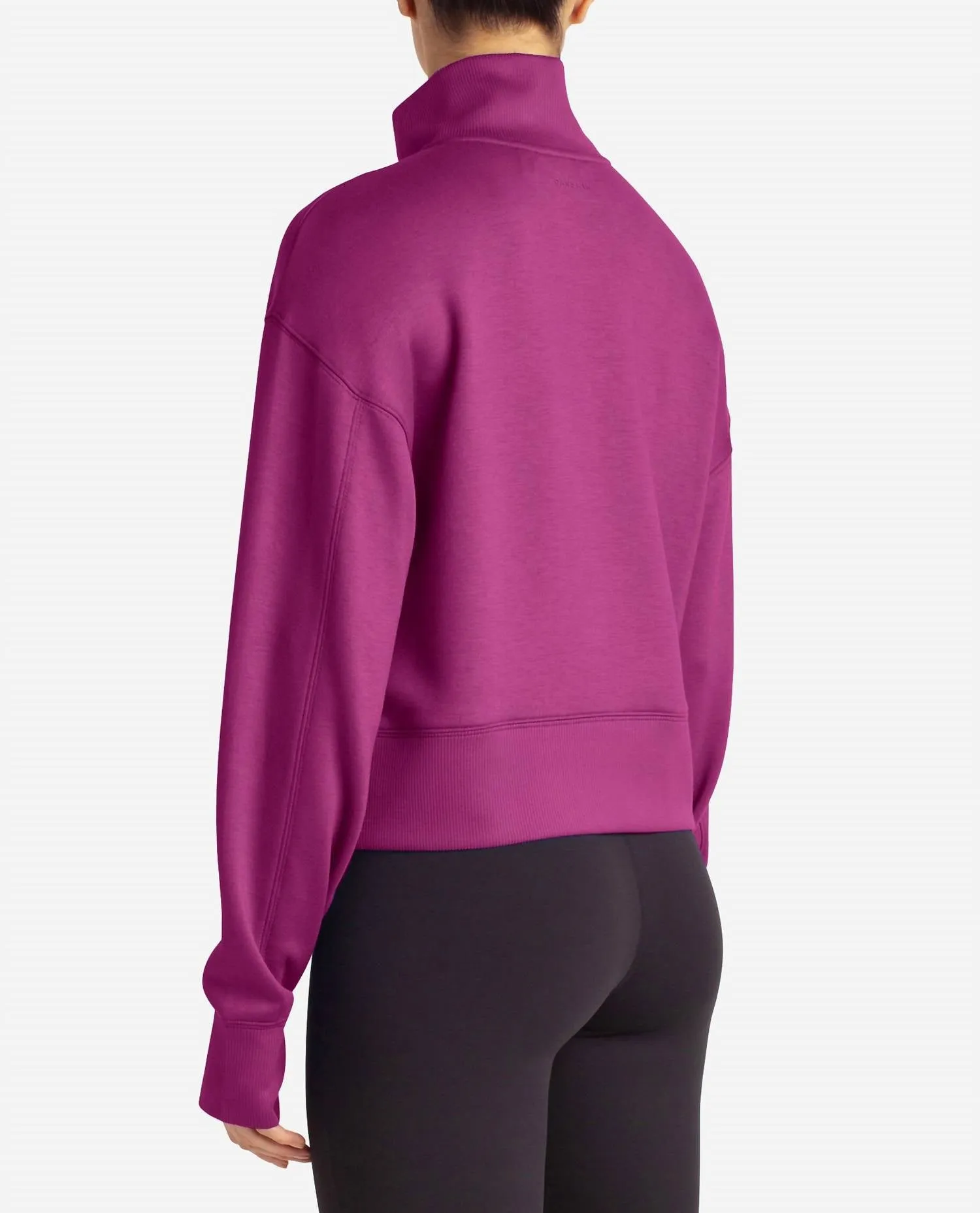 Scuba Corset Half-Zip Jacket In Vivid Viola