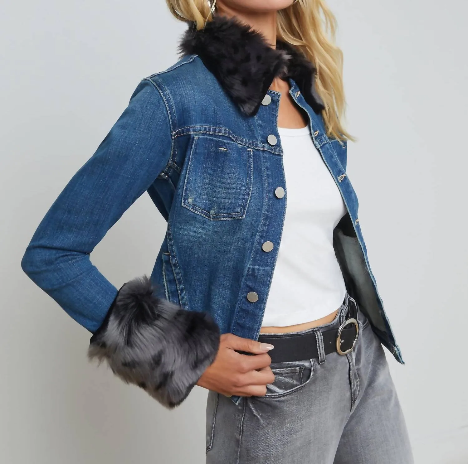 Shea Shearling Jacket In Authentique