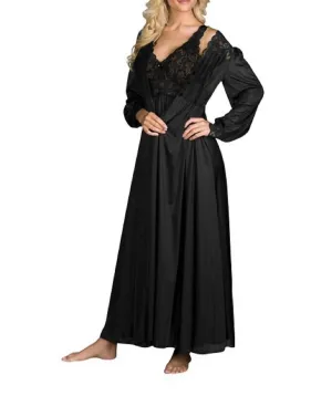 Silhouette 53 Inch Sleeveless Long Gown In Black