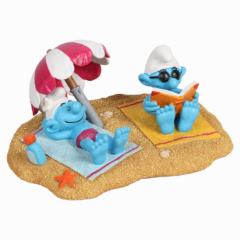 Smurfs Beach Sunbathing