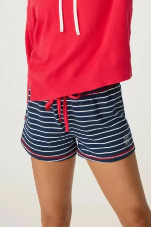 Snowflake Kisses Shorts In Blue
