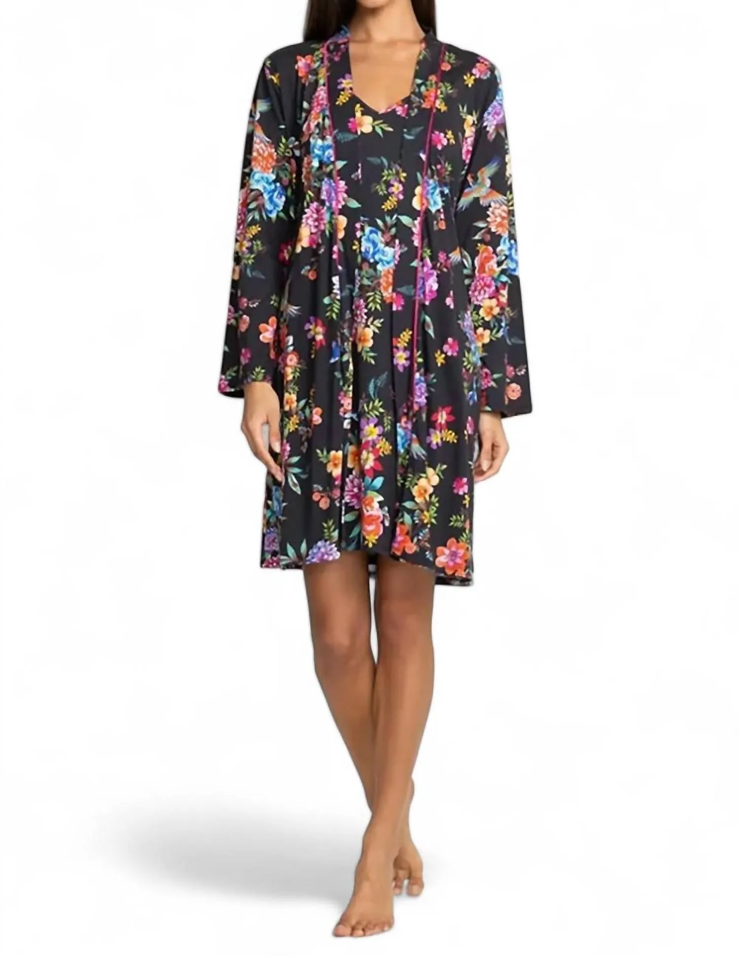 Sognatore Nero's Sleep Robe In Multicolor