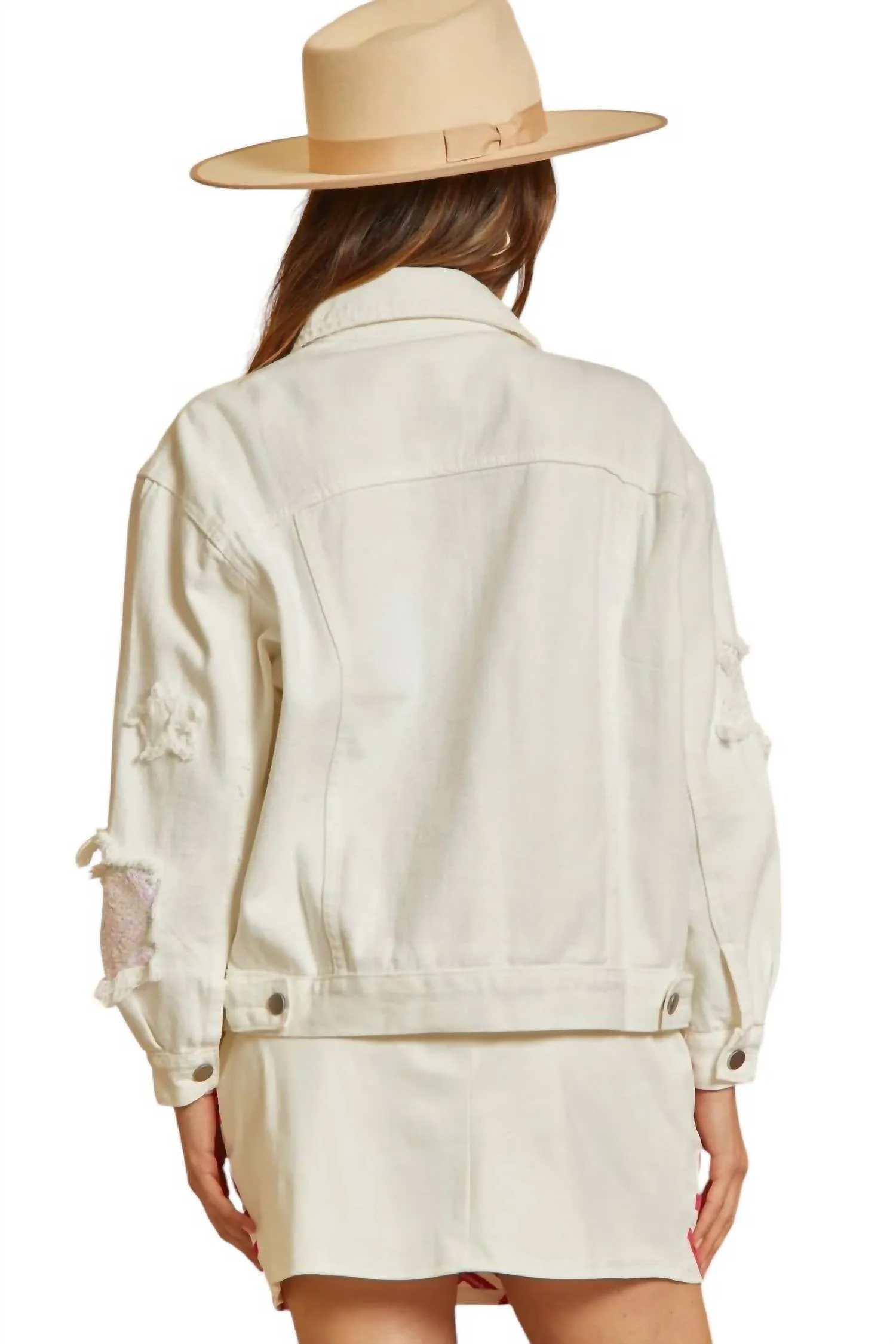 Star Of The Show Jacket In Ivory