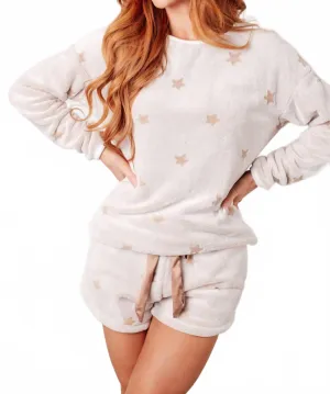 Stars At Night Loungewear Set In Taupe