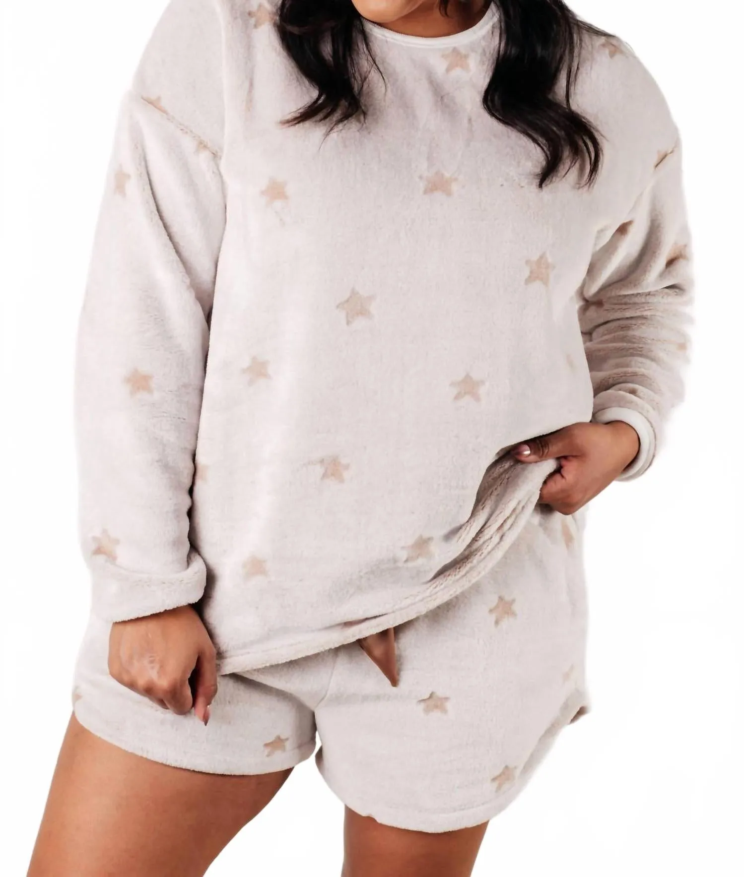 Stars At Night Loungewear Set In Taupe