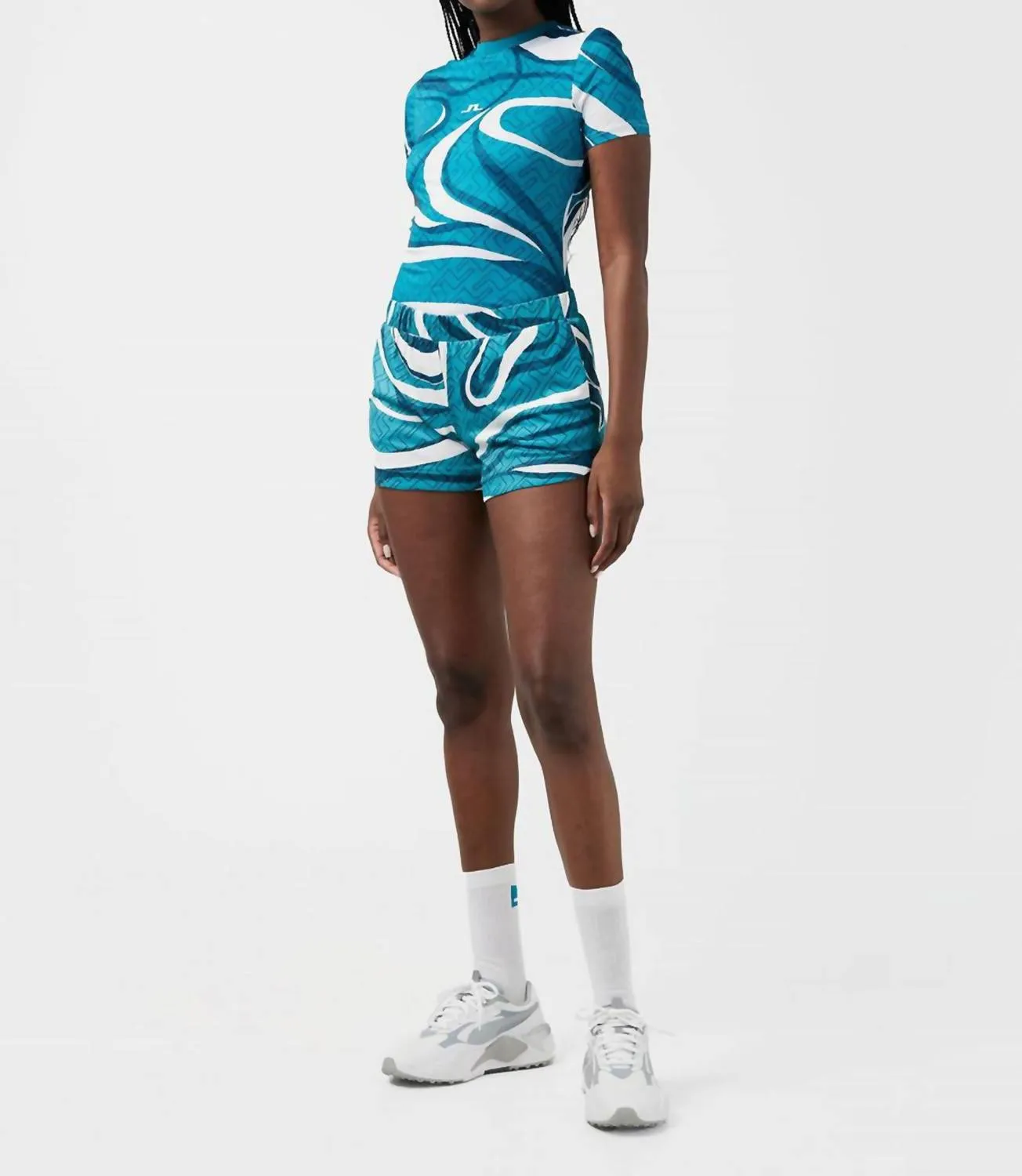 Stella Print Short In Swirl Bridge Monogram