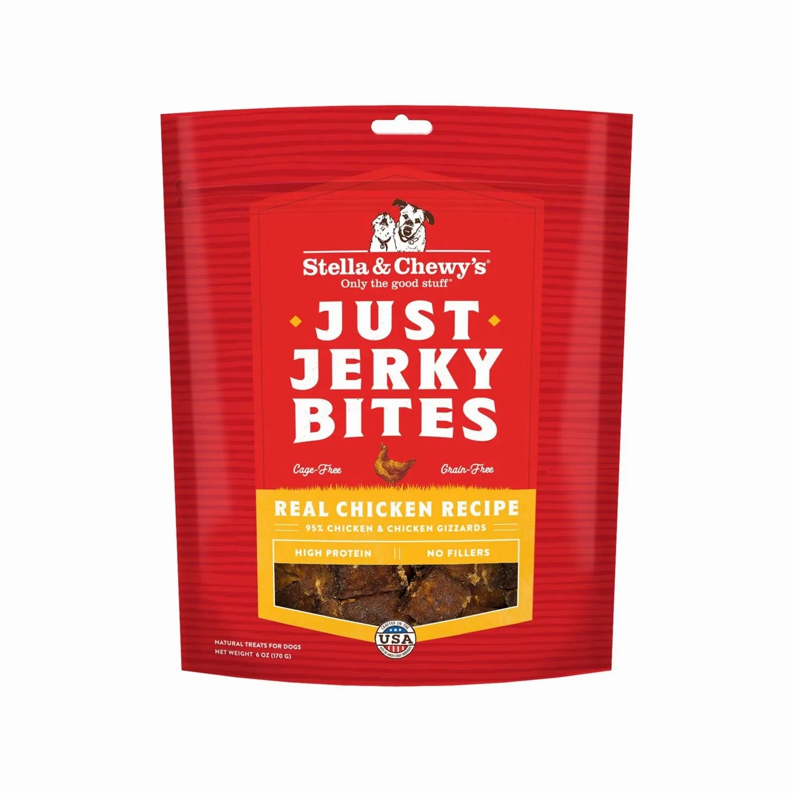 Stella & Chewy's - Just Jerky Bites Dog Treats - Real Cage-Free Chicken Recipe 6oz