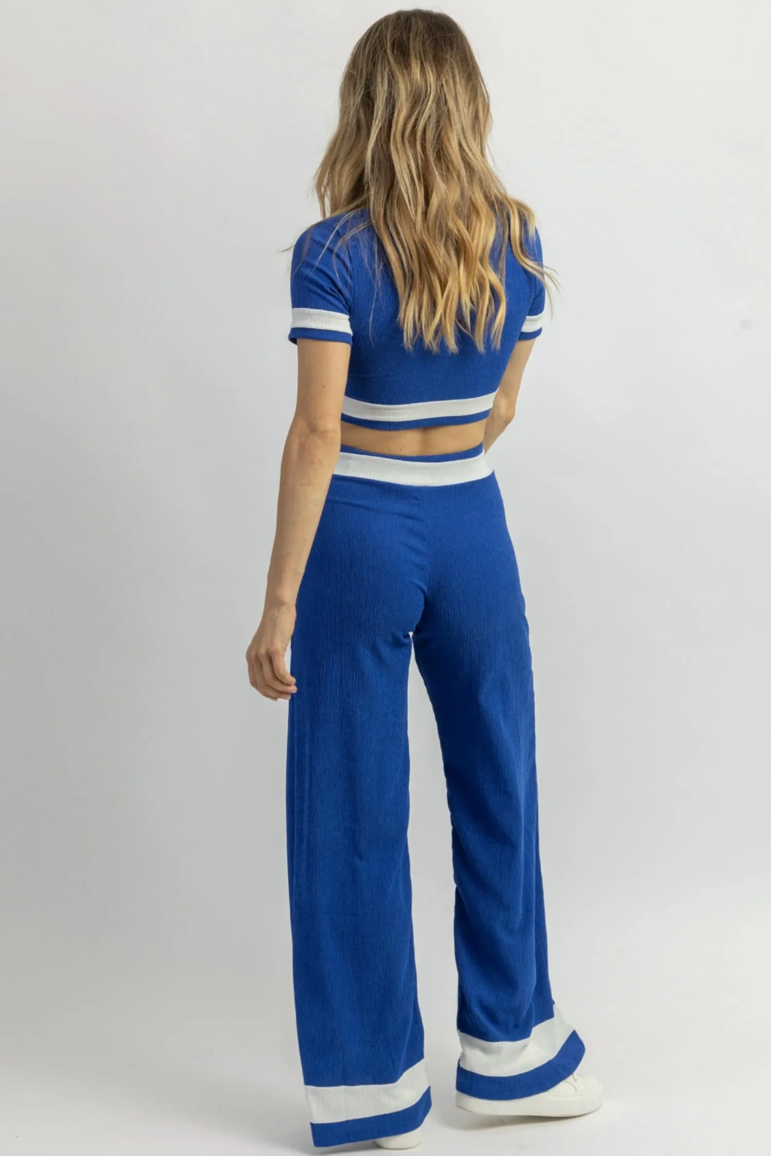 Striped Pant Set In Pacifica