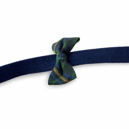 Susan Lanci Scotty Leash Forrest Plaid Bow Tie