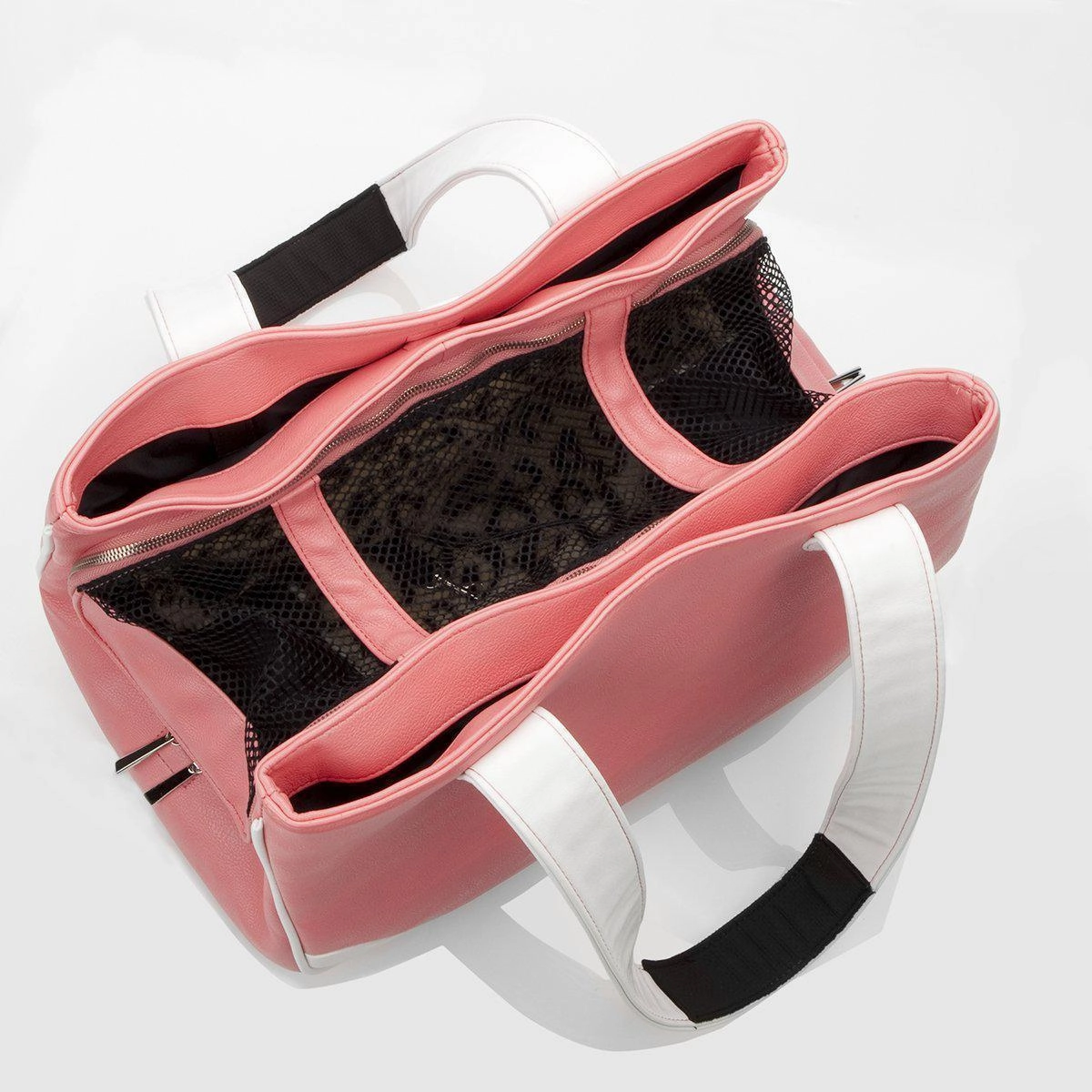 Terrier Rescue Me Tote Faux Leather Dog Carrier Pink