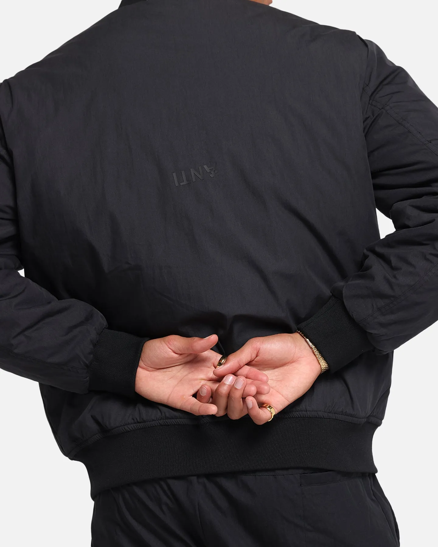 The Anti Order Anti Essential Oversized Bomber Jacket Black