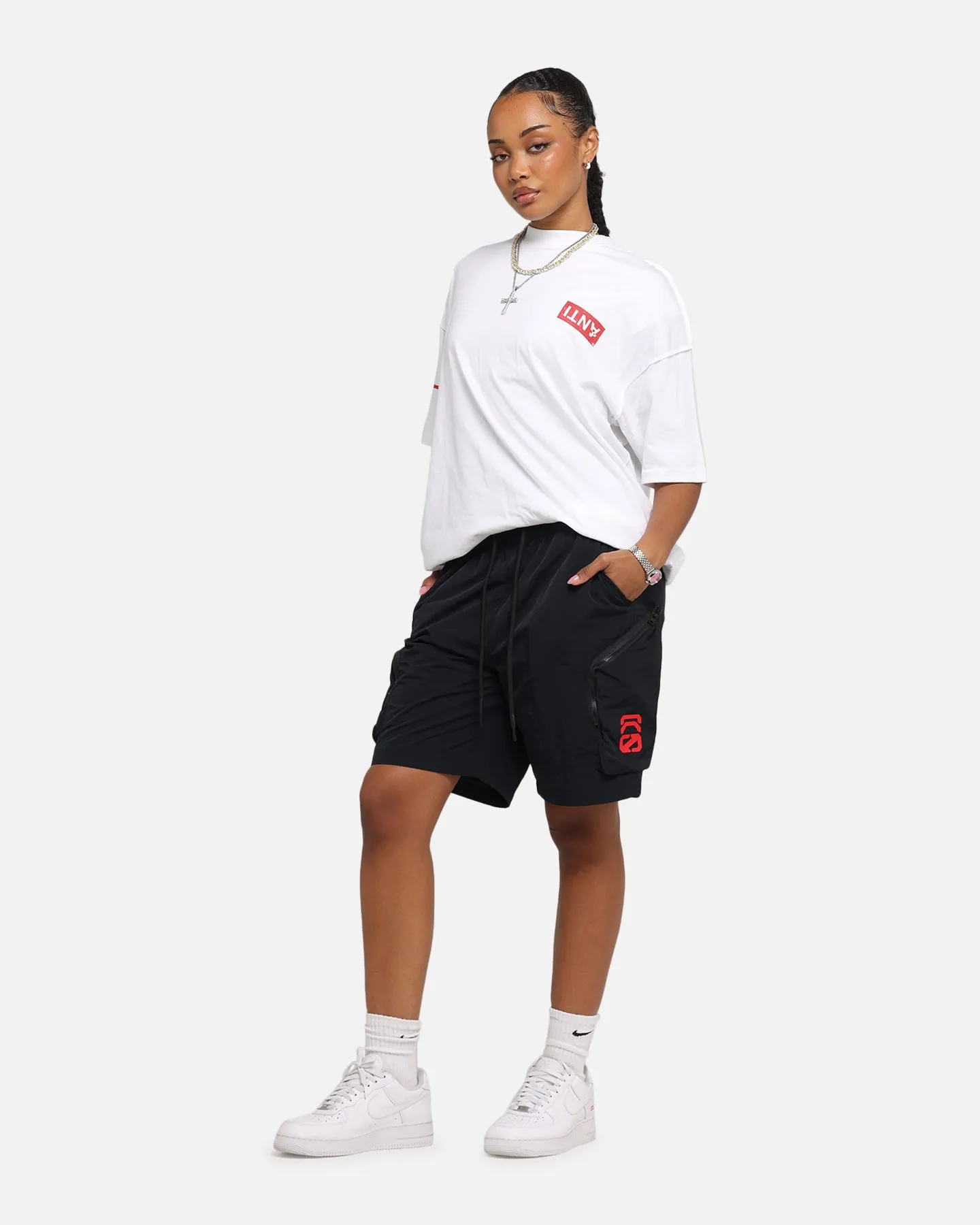 The Anti Order Faction Technical Shorts Black/Red