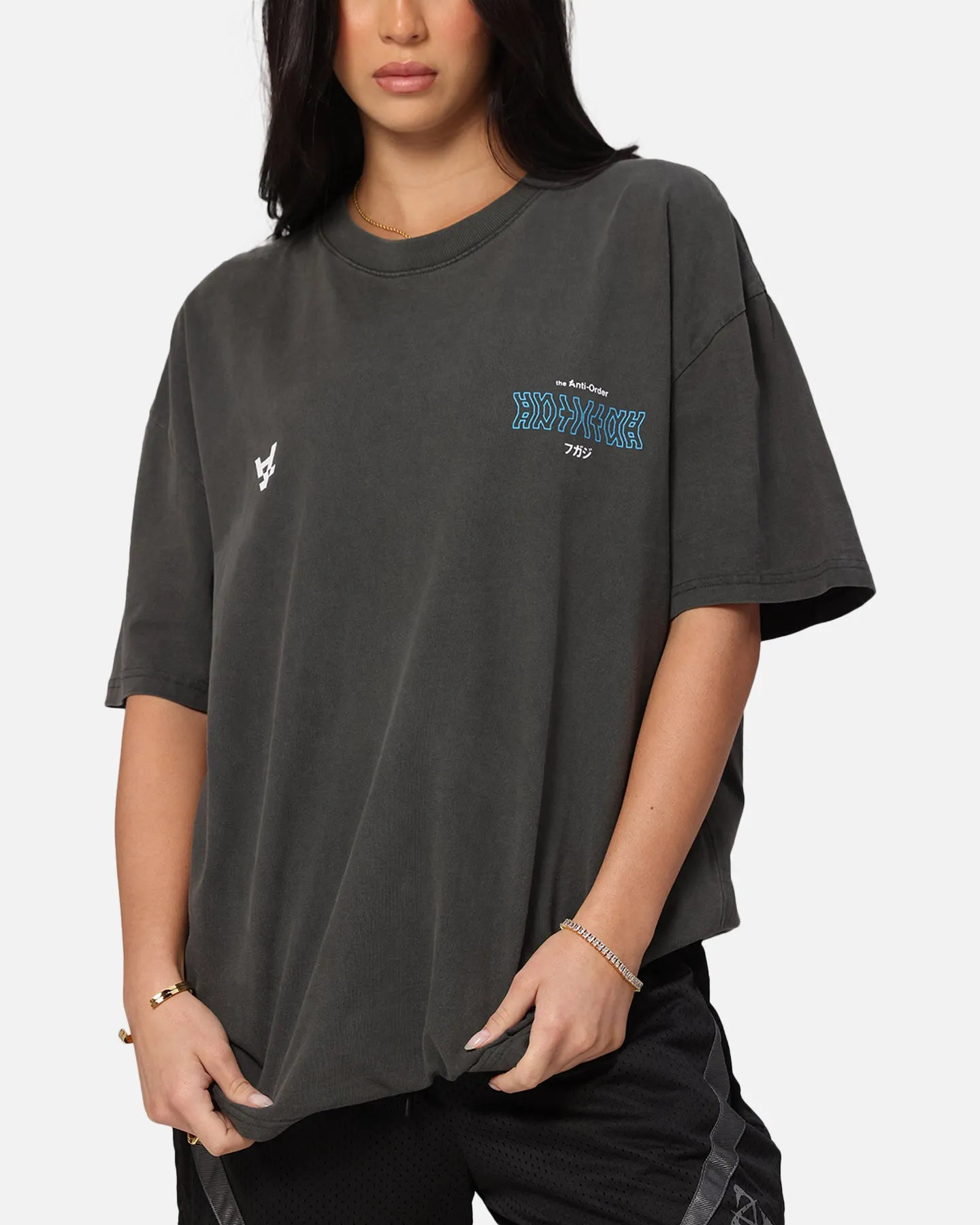 The Anti Order Freedom Boxy T-Shirt Black Wash