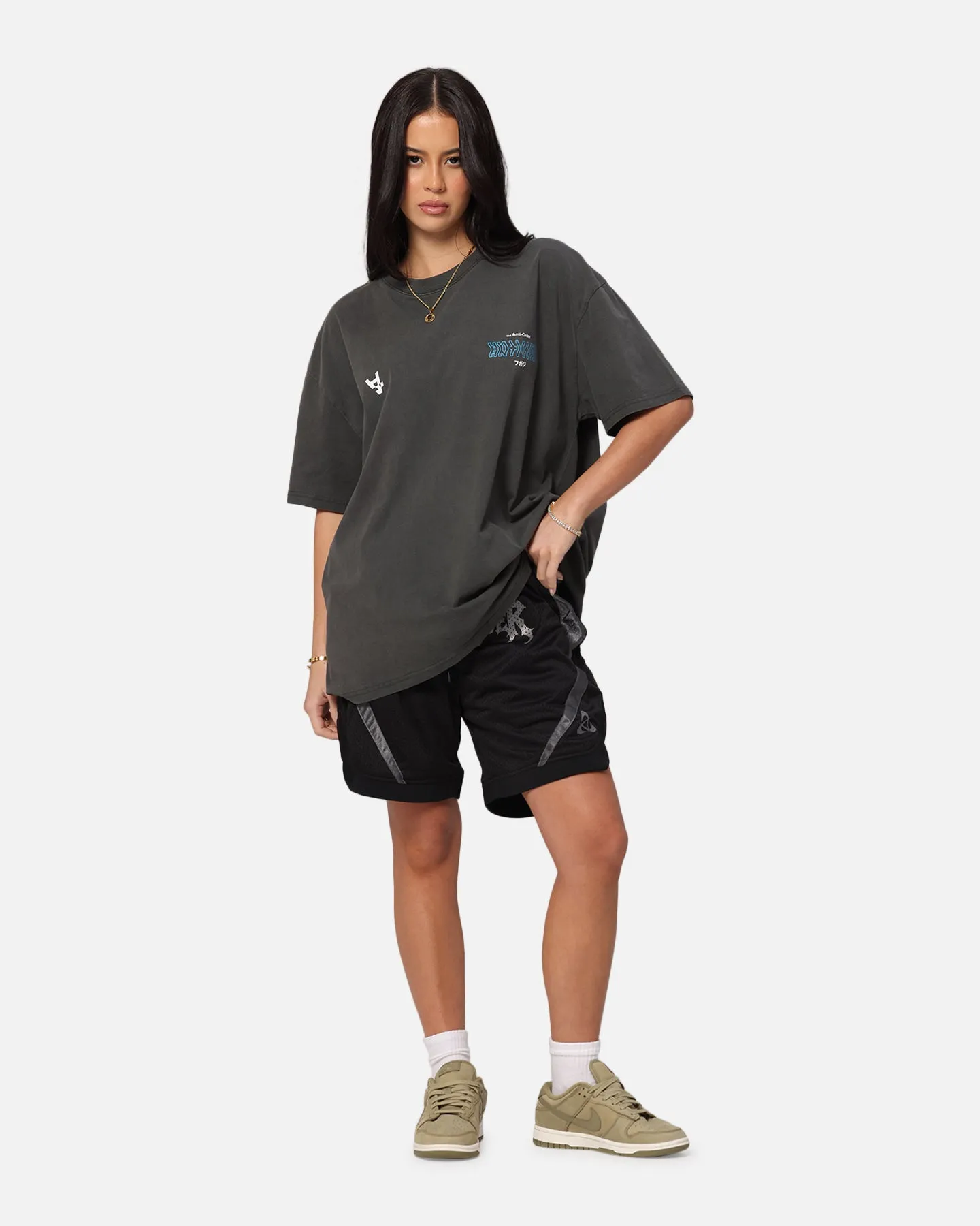 The Anti Order Freedom Boxy T-Shirt Black Wash
