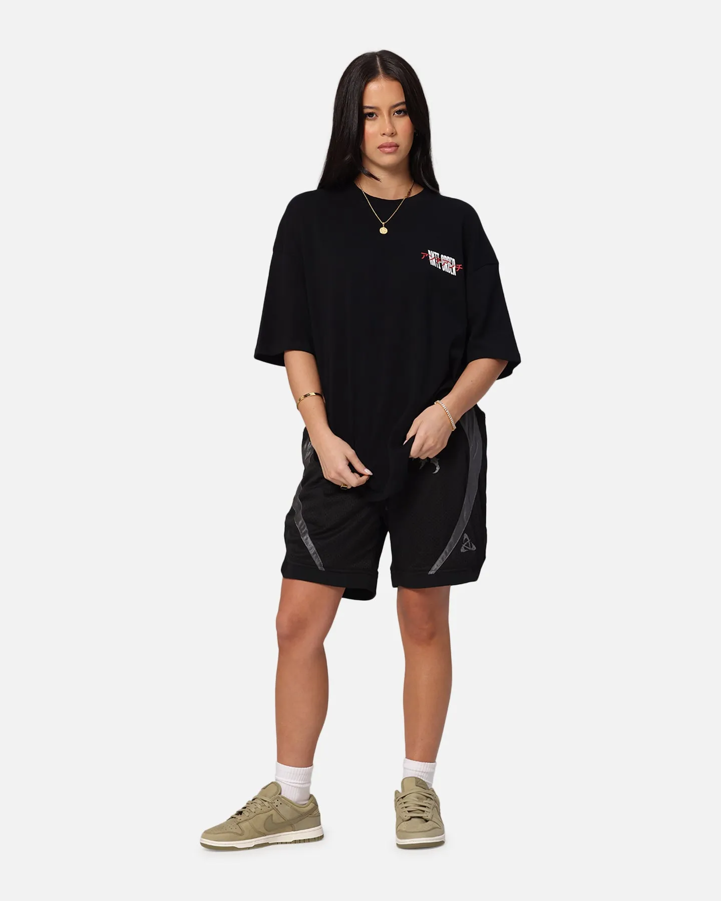 The Anti Order Junya Drop Shoulder T-Shirt Black