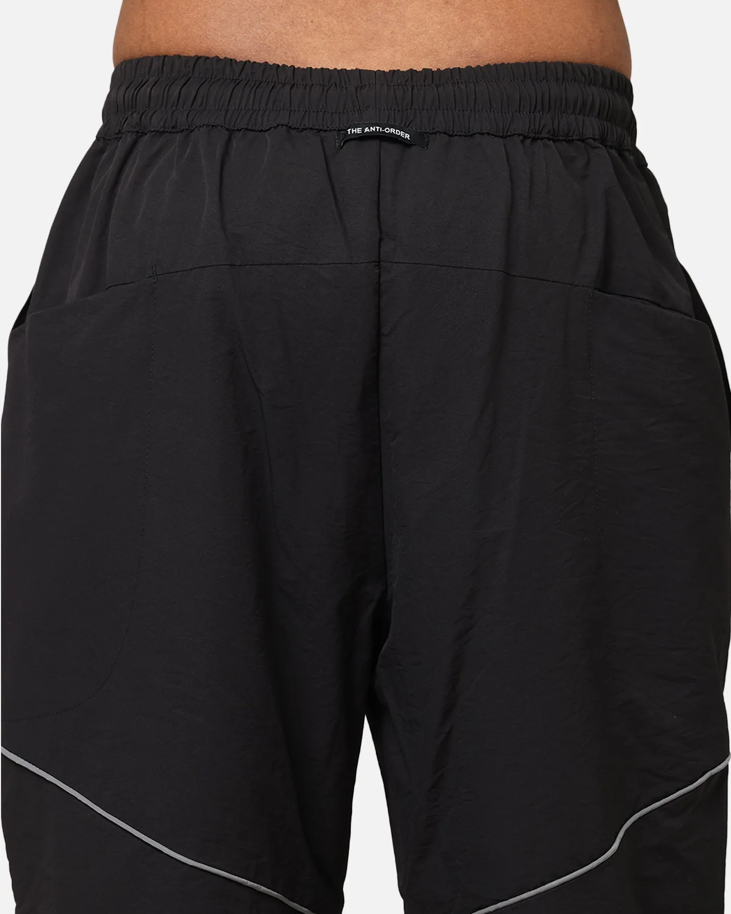 The Anti Order Stereo Nylon Track Jogger Black
