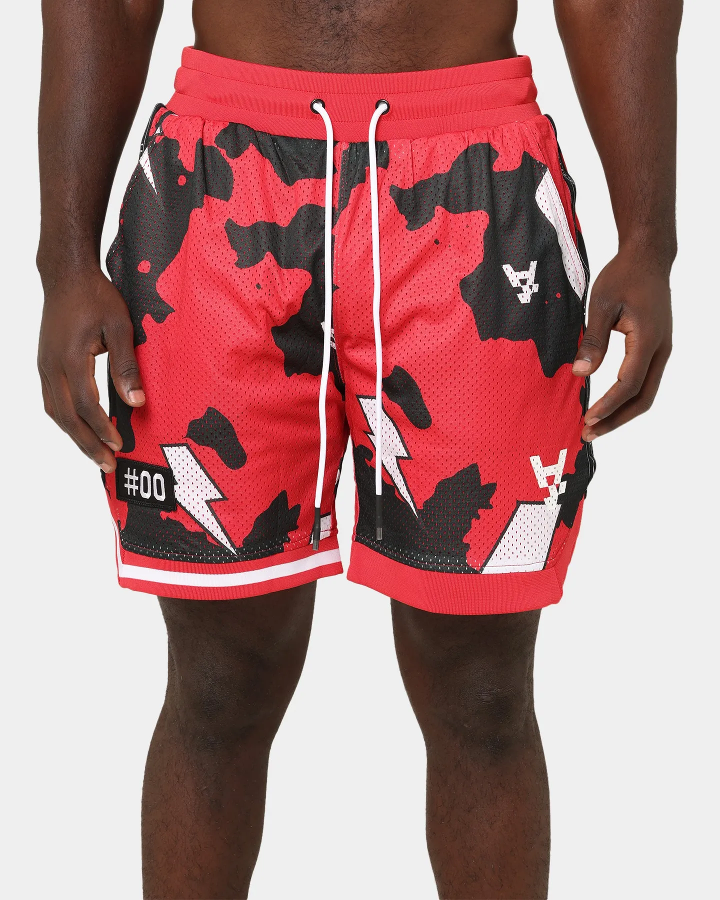 The Anti Order Storm Camo Basketball Shorts Black/Red/White