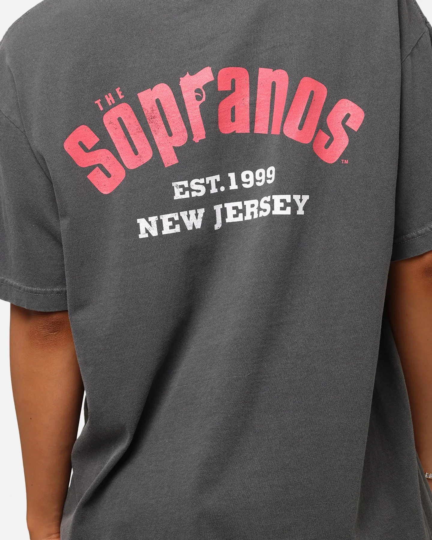 The Sopranos Post Established 1999 Vintage T-Shirt Faded Black