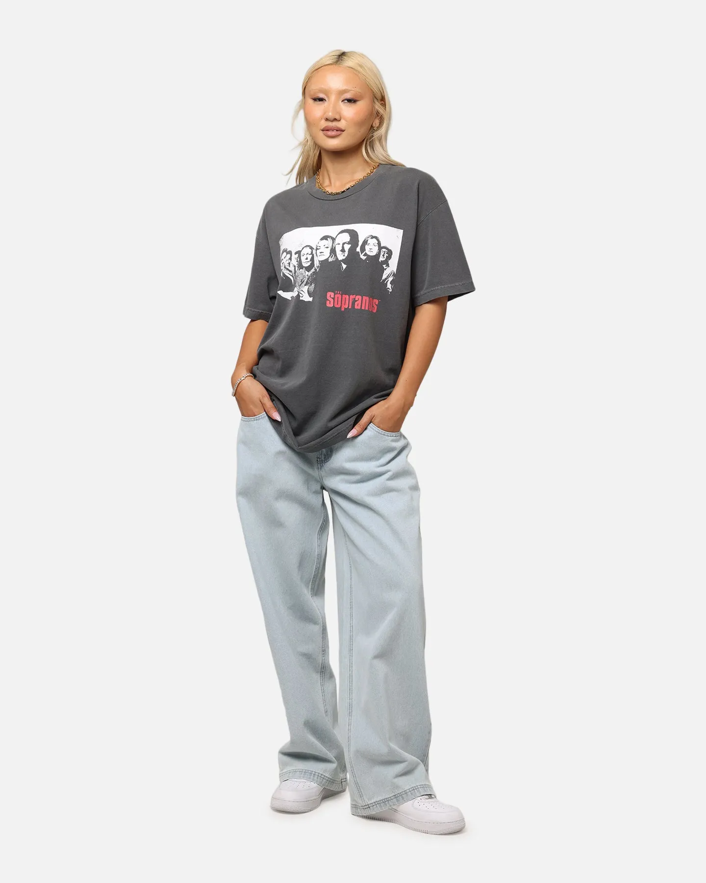 The Sopranos Post Established 1999 Vintage T-Shirt Faded Black