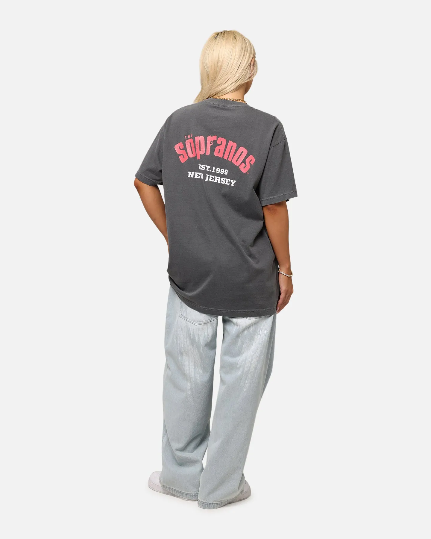 The Sopranos Post Established 1999 Vintage T-Shirt Faded Black