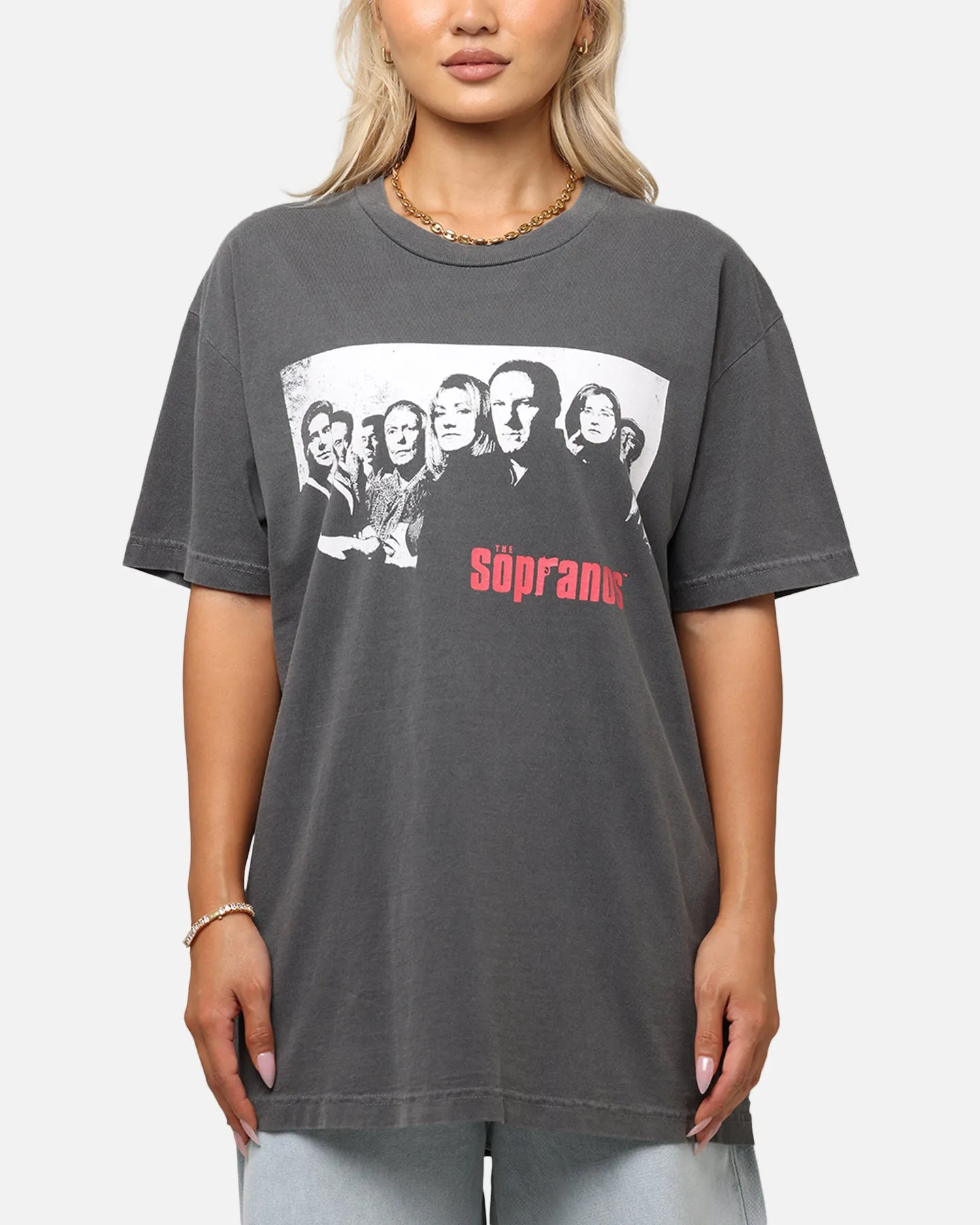 The Sopranos Post Established 1999 Vintage T-Shirt Faded Black