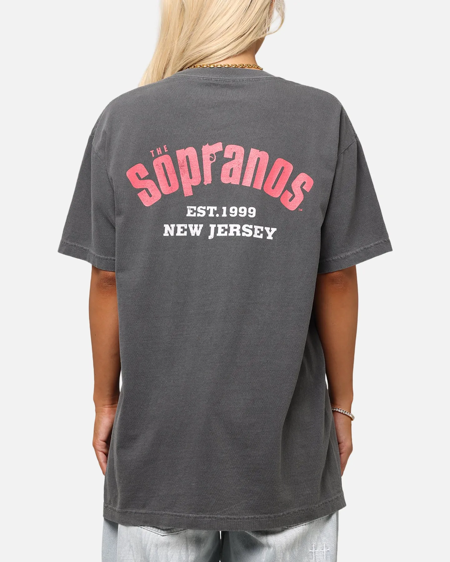 The Sopranos Post Established 1999 Vintage T-Shirt Faded Black