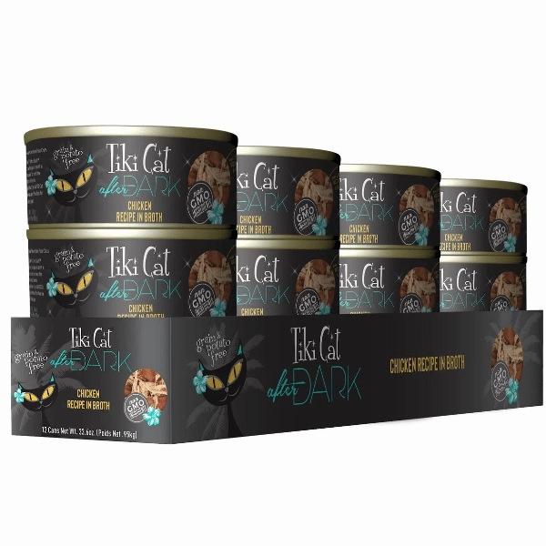 Tiki Cat After Dark Chicken Recipe Canned Cat Food, 2.8oz