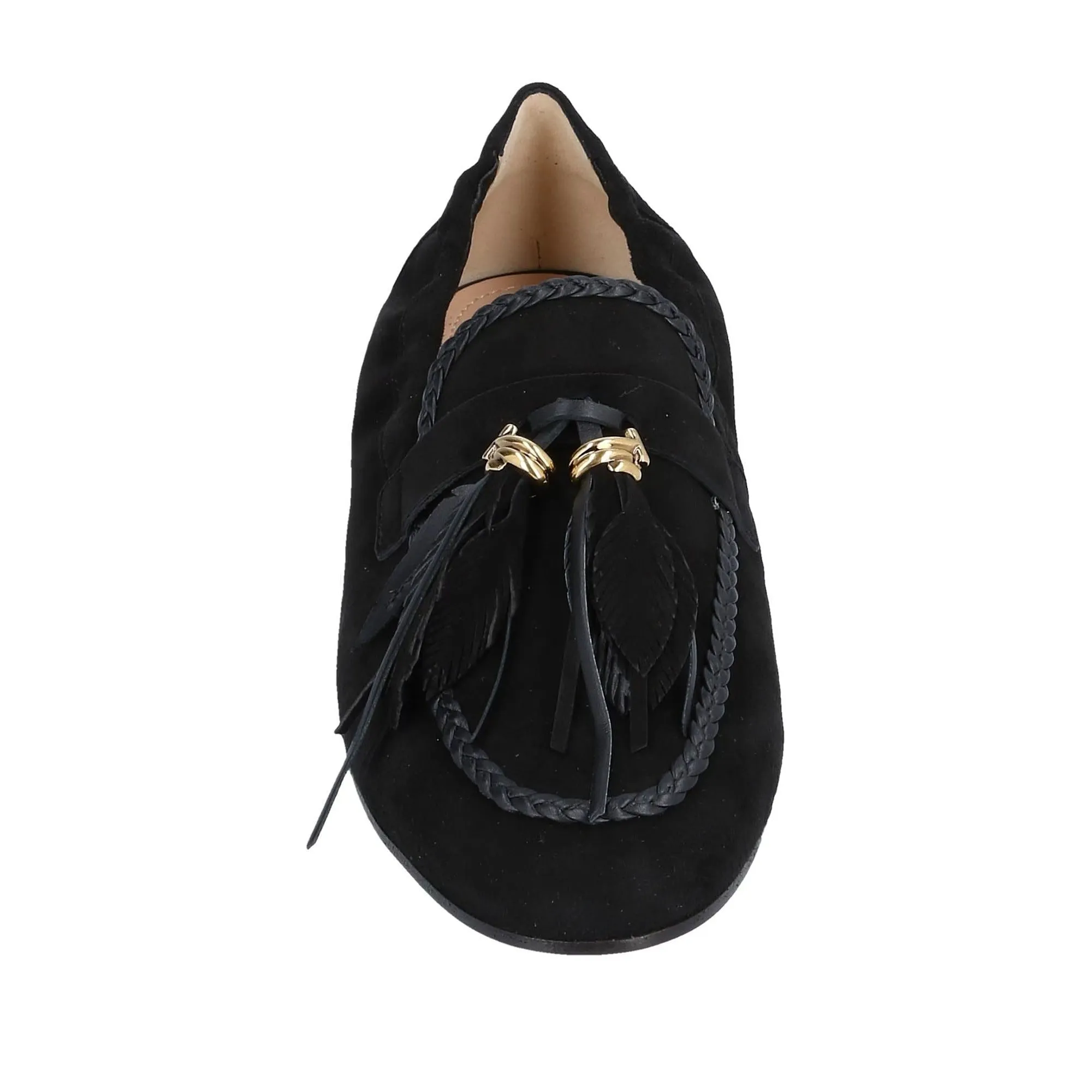 Tod's Tassel Design Suede Loafers