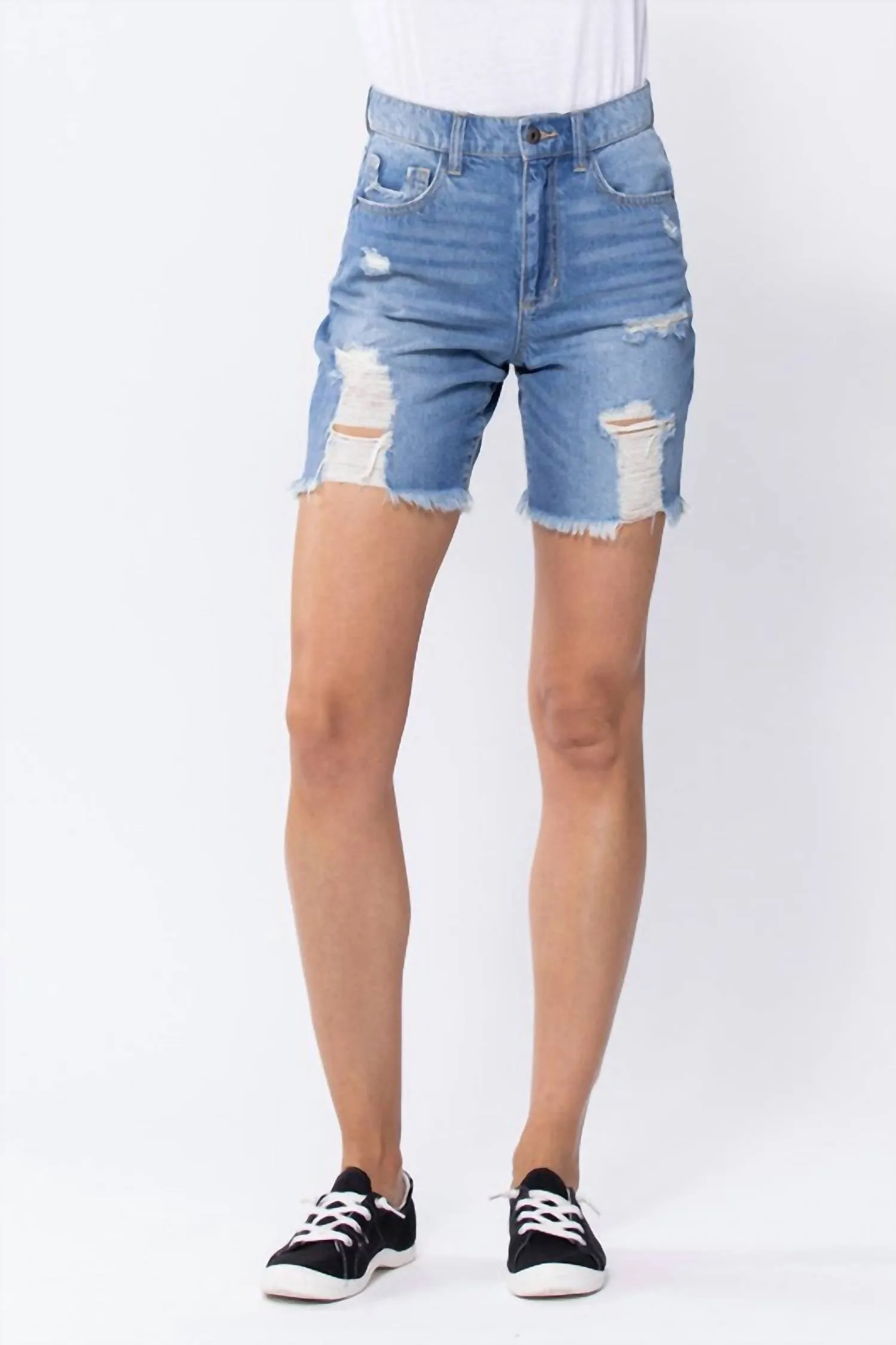 Tomboy Biker Shorts In Denim