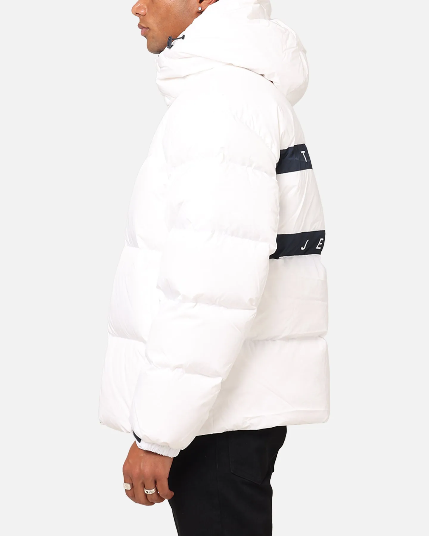 Tommy Jeans TJM Flag Back Puffer Jacket White