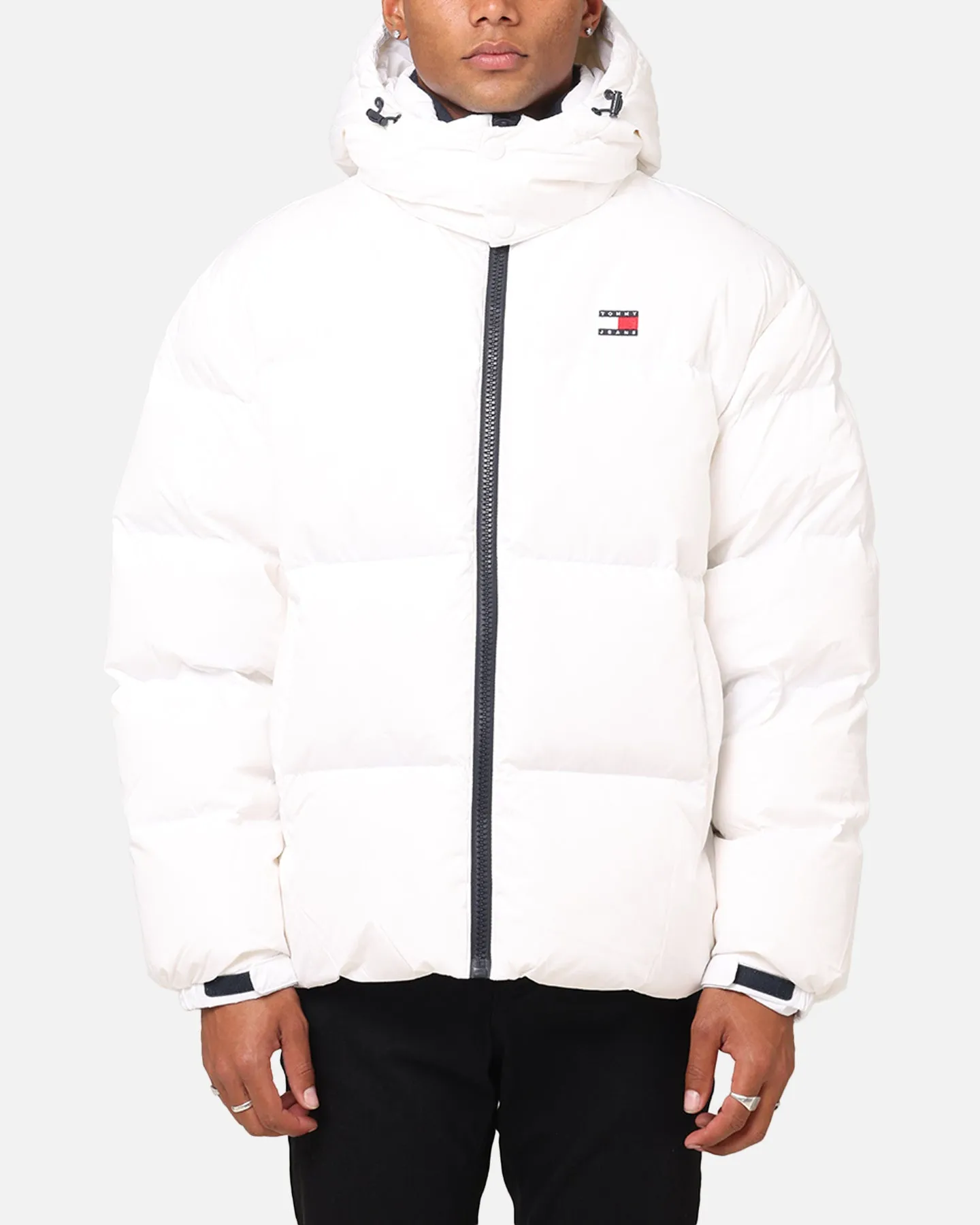 Tommy Jeans TJM Flag Back Puffer Jacket White